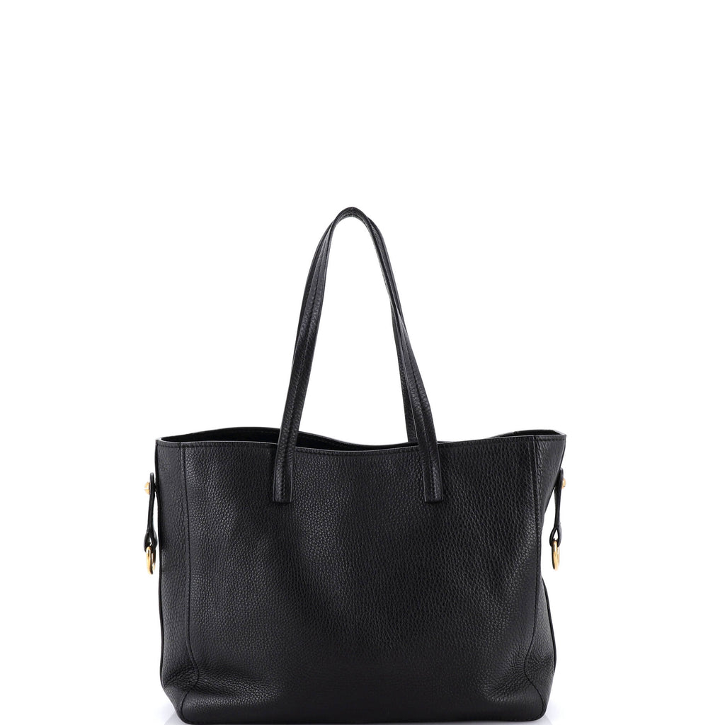 Pre Owned Christian Dior D-Bee Shopper Tote Leather Medium