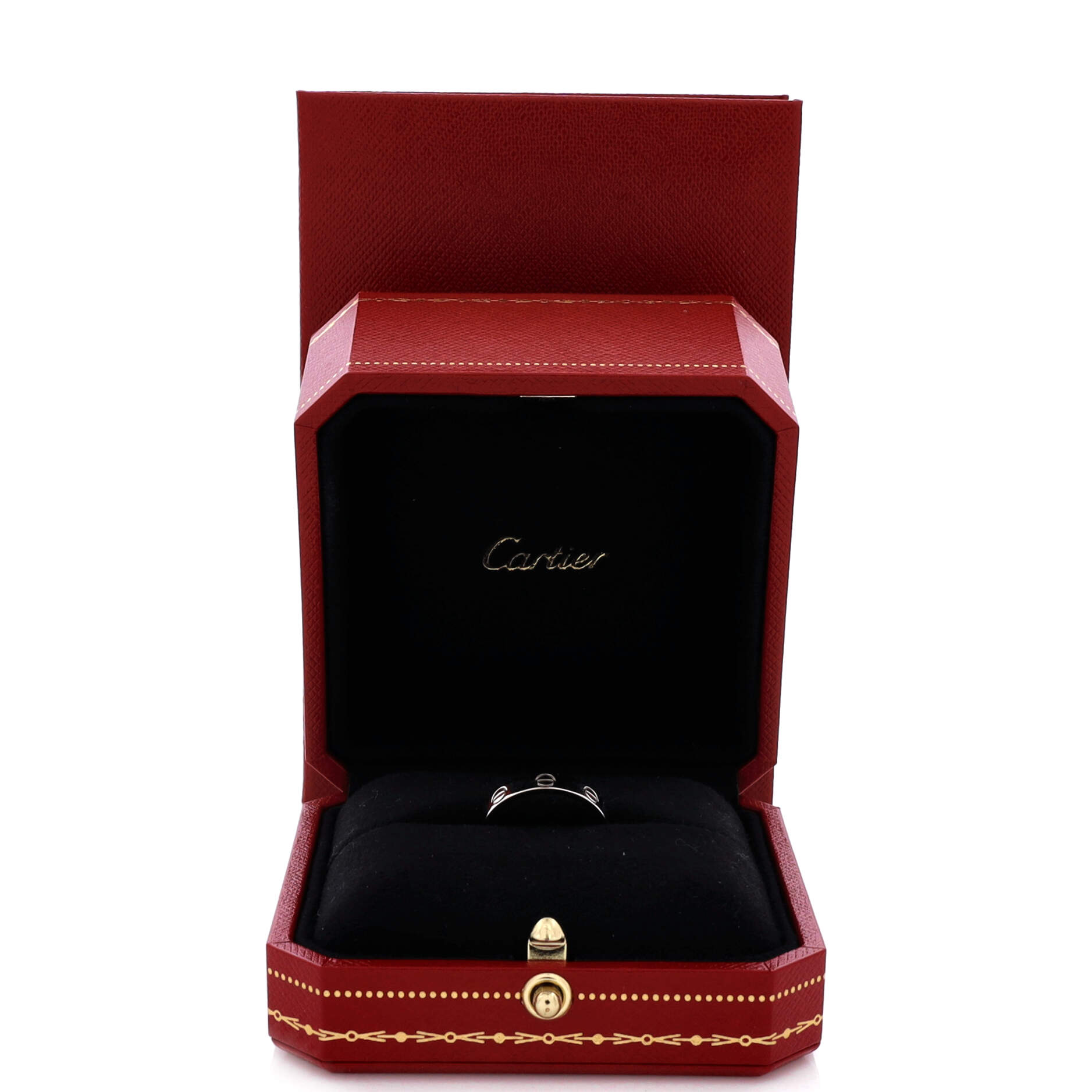 Pre Owned Cartier Love Wedding Band Ring 18K White Gold