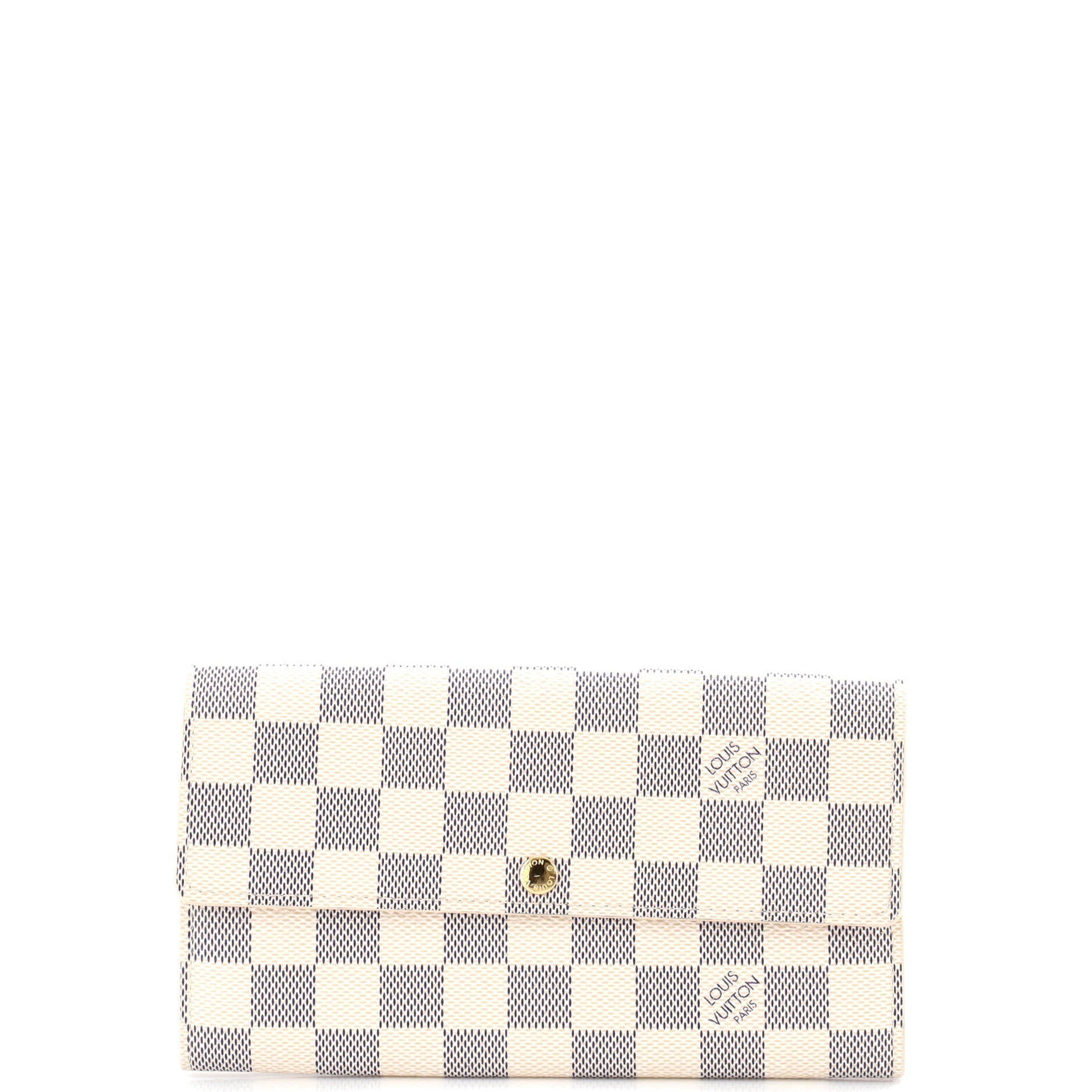 Pre Owned Louis Vuitton Sarah Wallet Damier