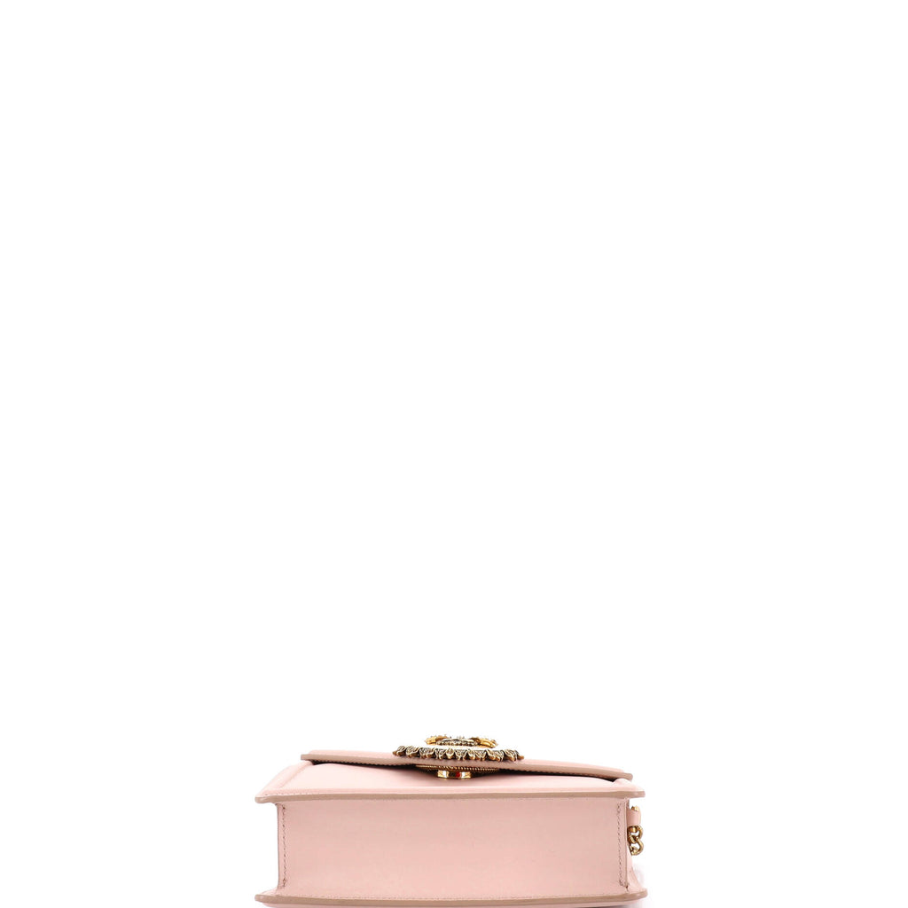 Pre Owned Dolce & Gabbana Devotion Top Handle Bag Leather Small