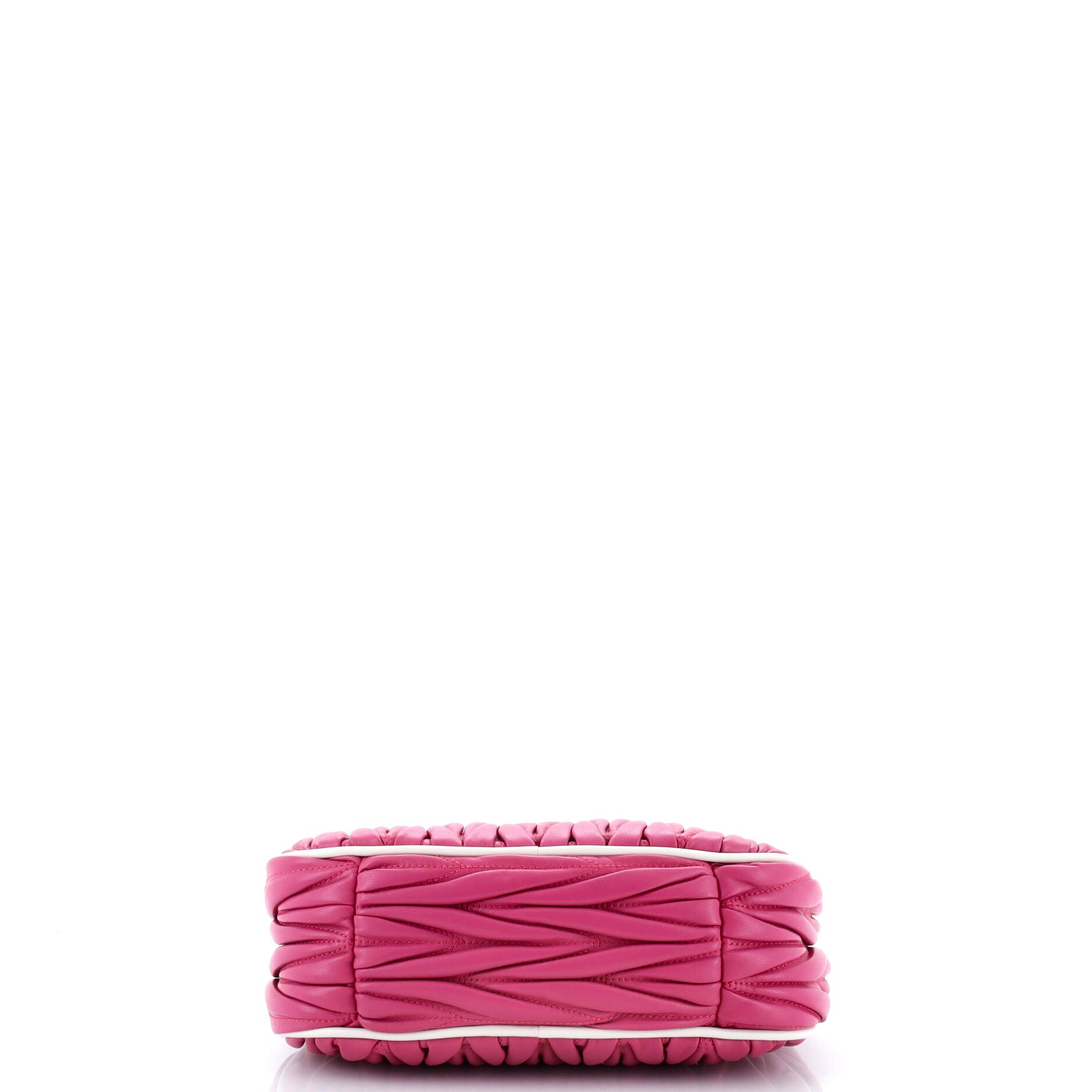 Pre Owned Miu Miu Wander Hobo Matelasse Leather Small