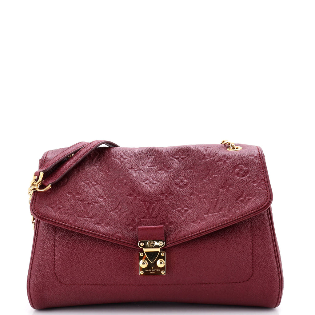 Pre Owned Louis Vuitton Saint Germain Handbag Monogram Empreinte Leather MM