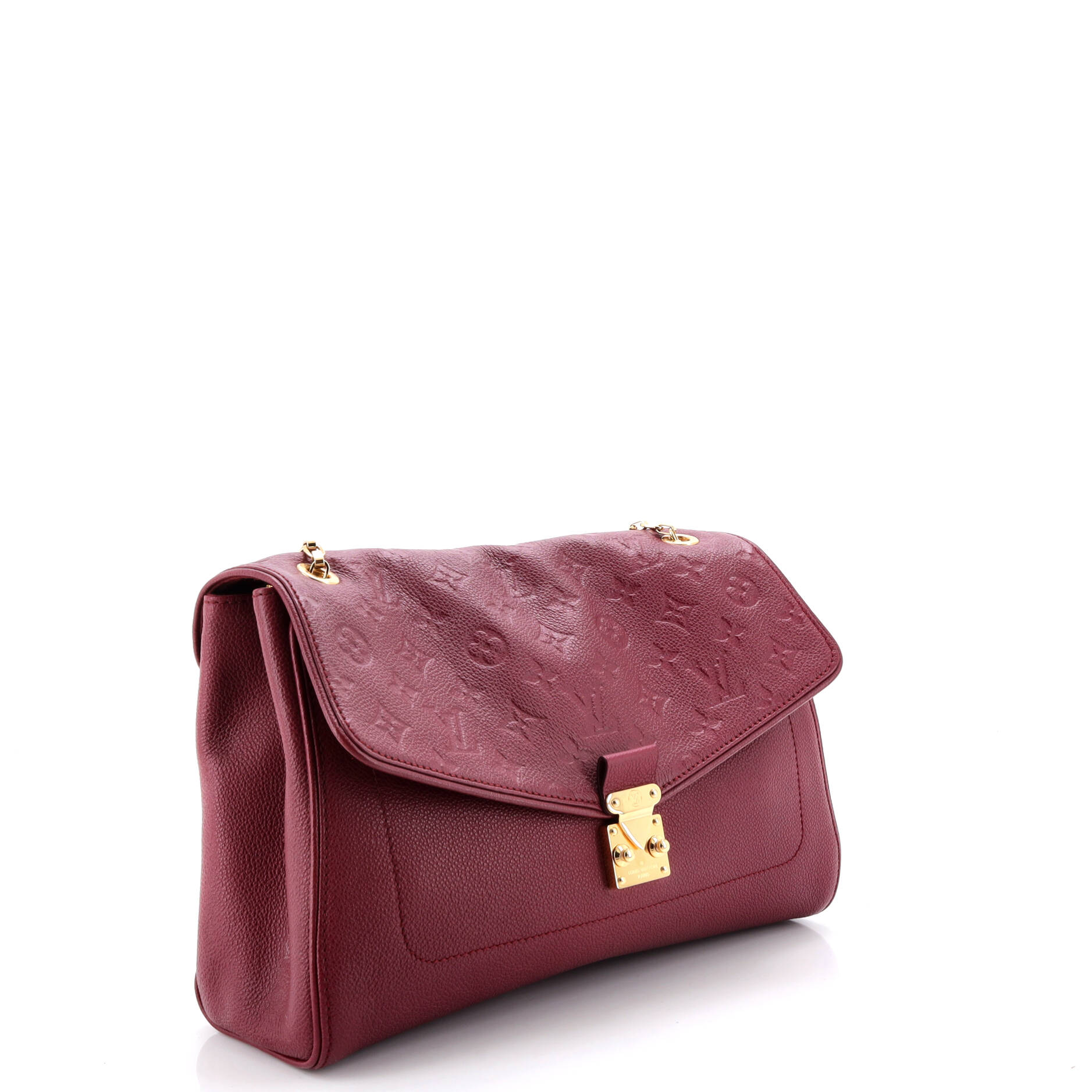 Pre Owned Louis Vuitton Saint Germain Handbag Monogram Empreinte Leather MM