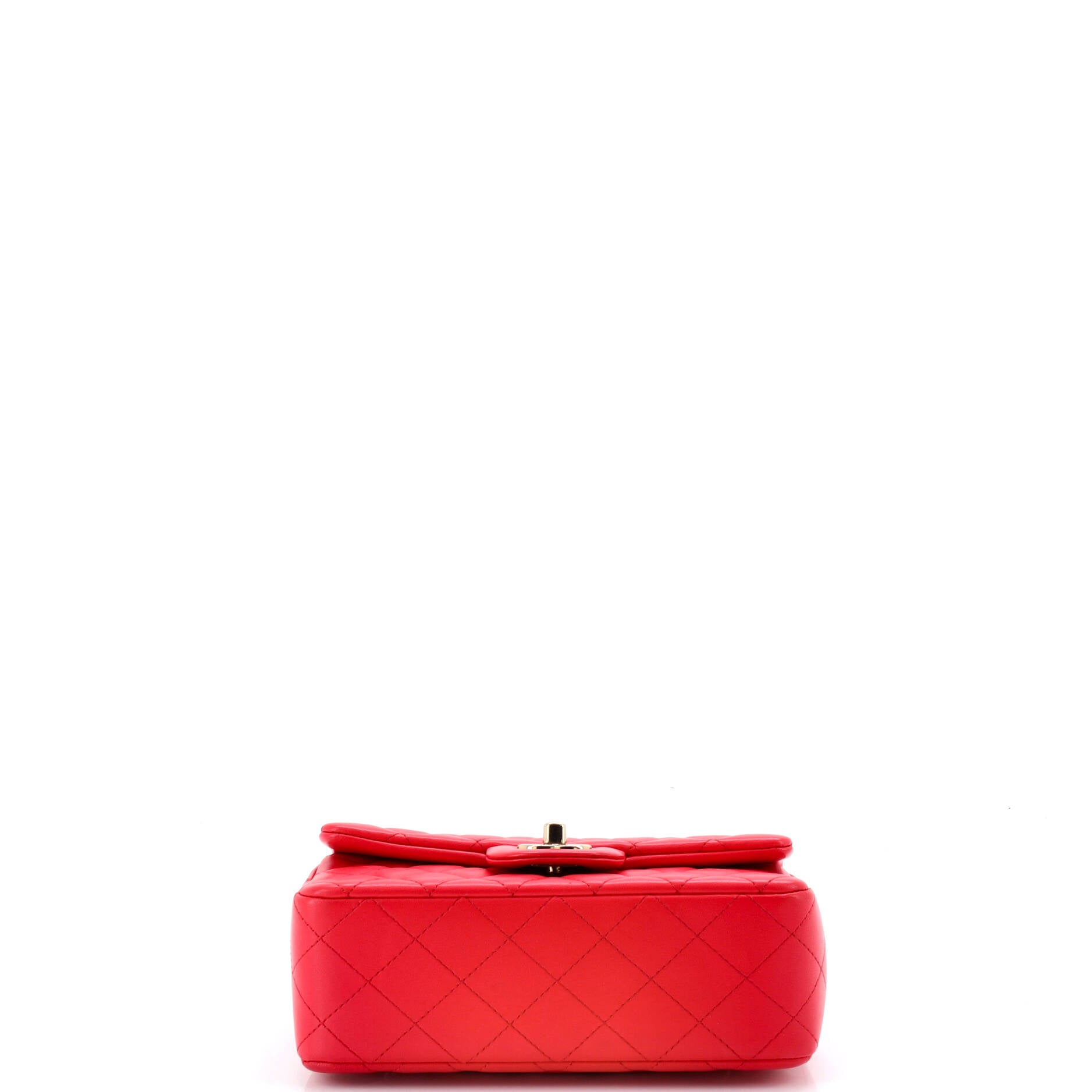 Pre Owned Chanel Classic Single Flap Bag Quilted Lambskin Mini