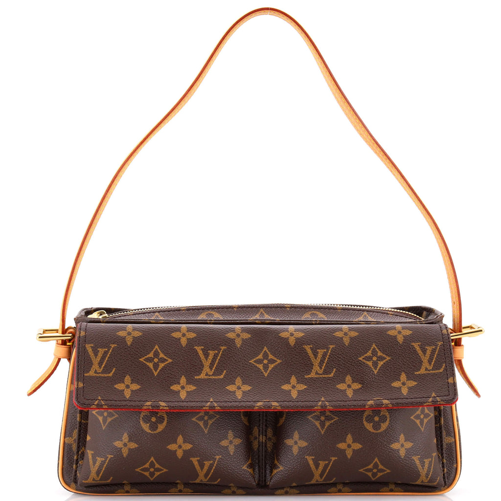 Pre Owned Louis Vuitton Viva Cite Handbag Monogram Canvas MM