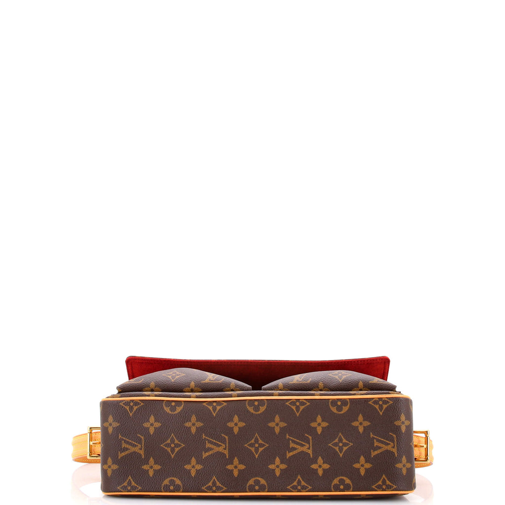 Pre Owned Louis Vuitton Viva Cite Handbag Monogram Canvas MM