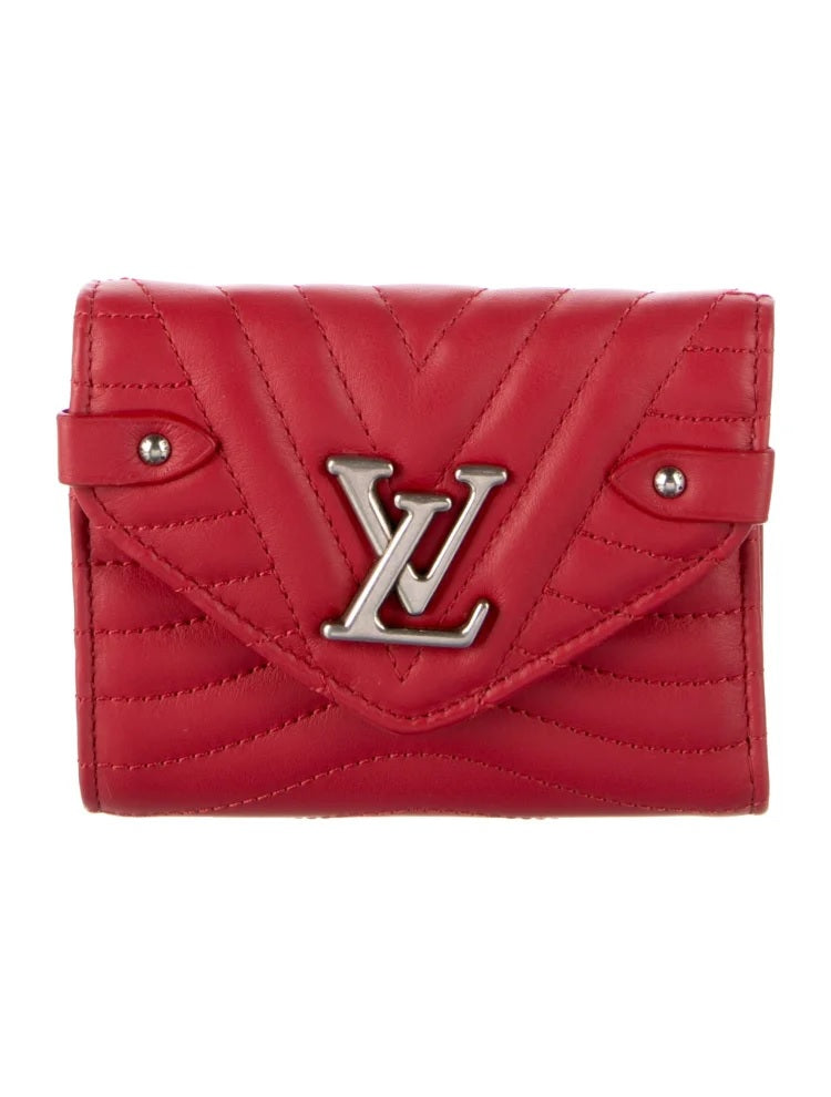 Pre Owned Louis Vuitton  2018 Quilted Pattern New Wave Compact Wallet