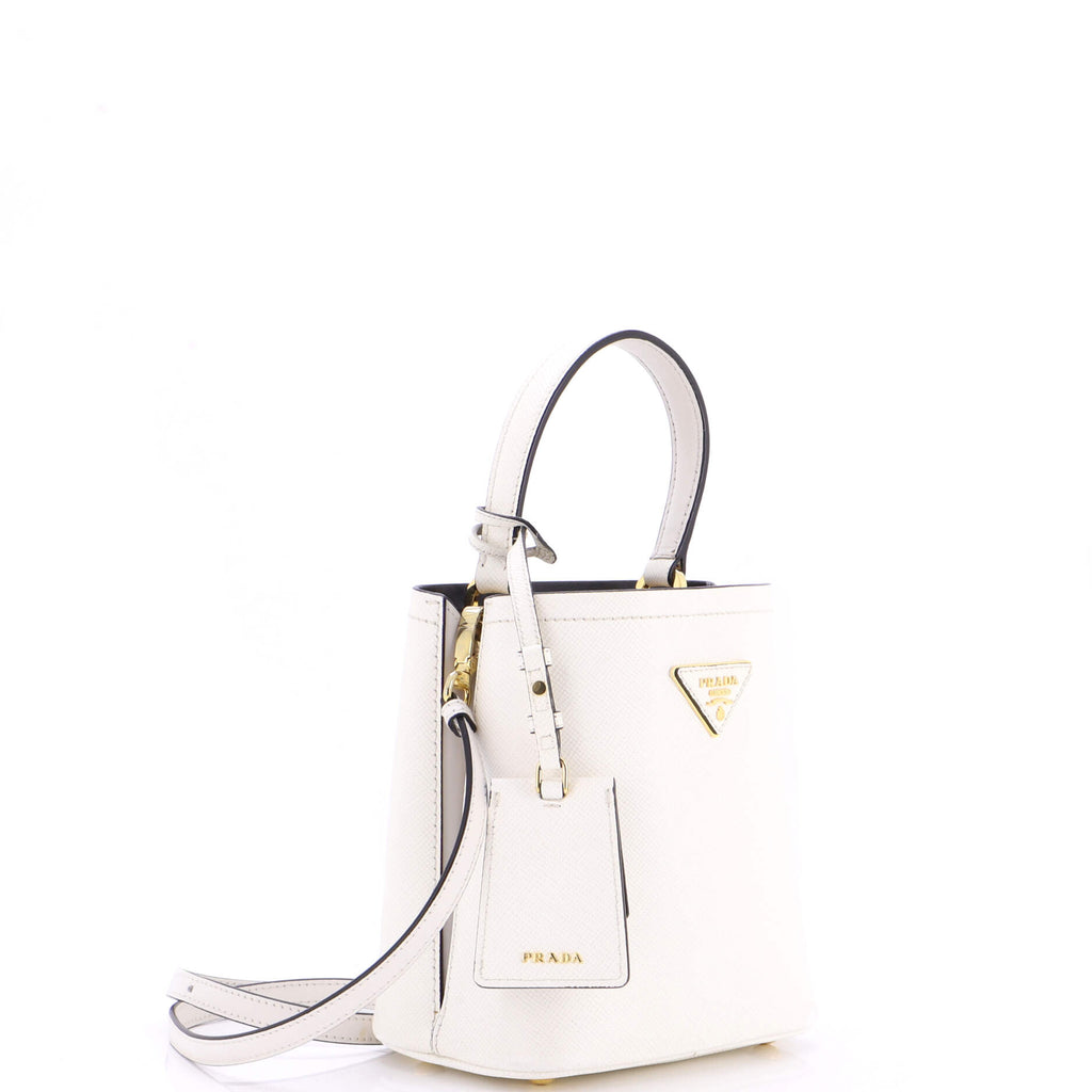 Pre Owned Prada Panier Bucket Bag Saffiano Leather Small