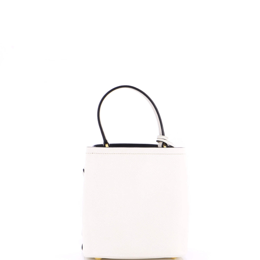 Pre Owned Prada Panier Bucket Bag Saffiano Leather Small