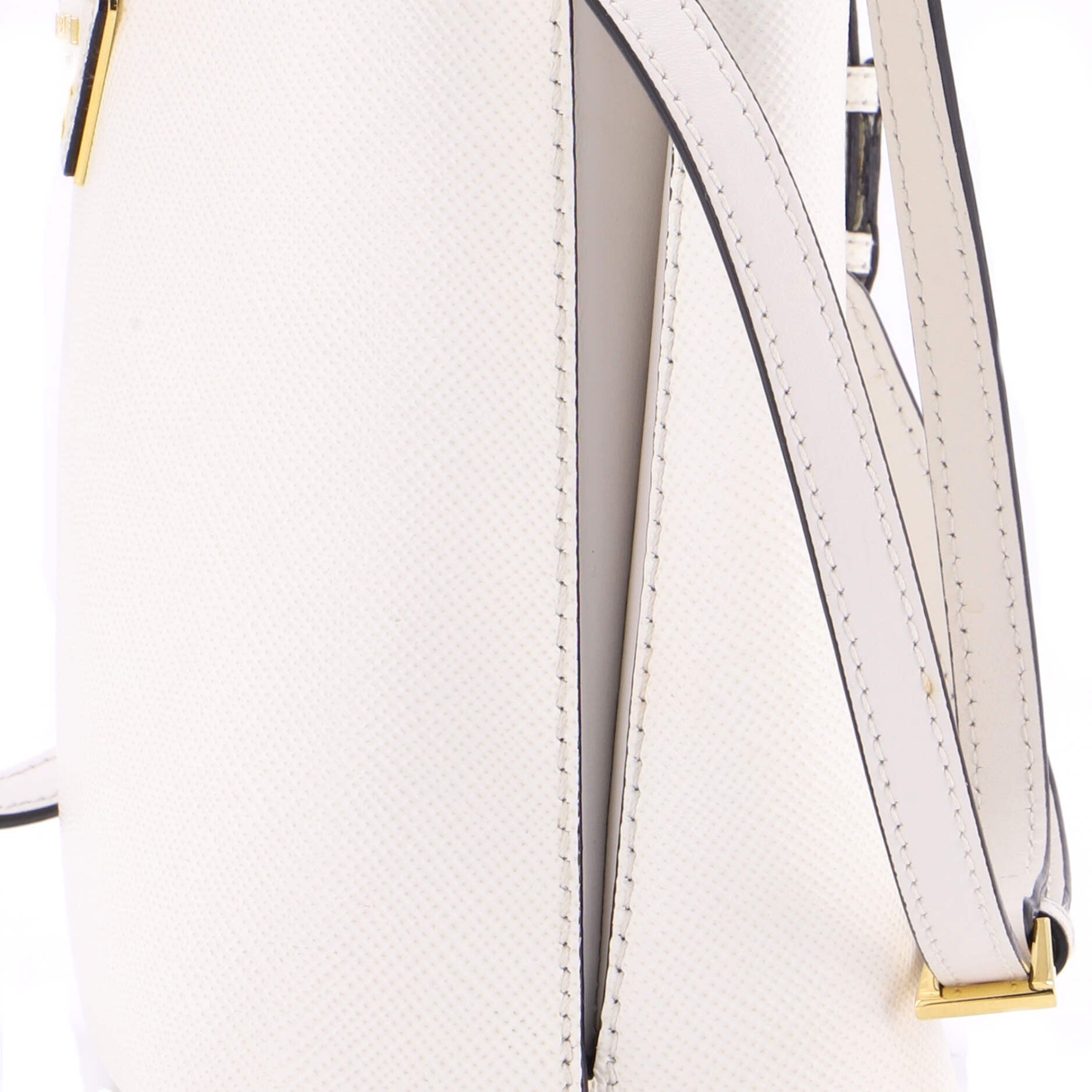 Pre Owned Prada Panier Bucket Bag Saffiano Leather Small