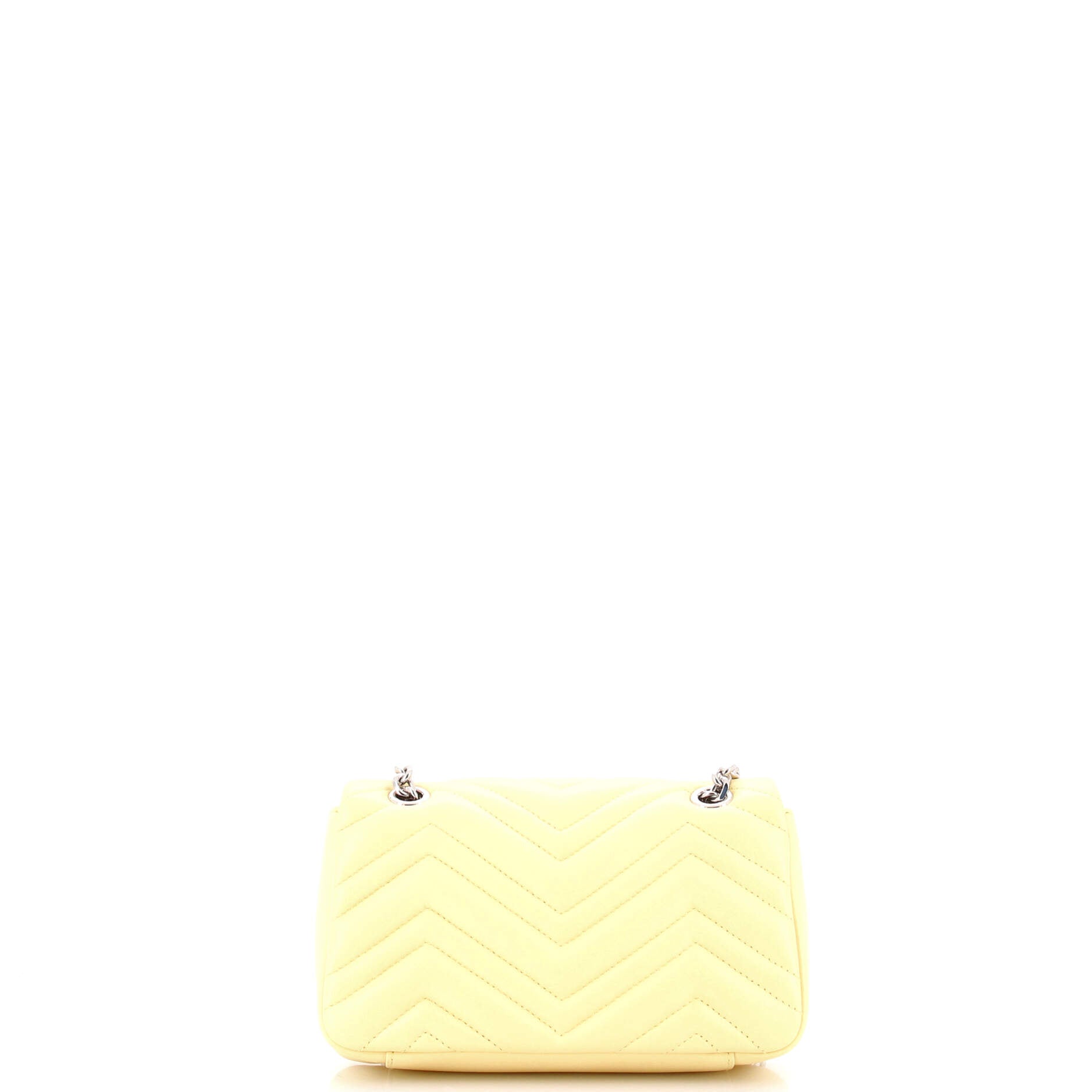 Pre Owned Gucci GG Marmont Flap Bag Matelasse Leather Small