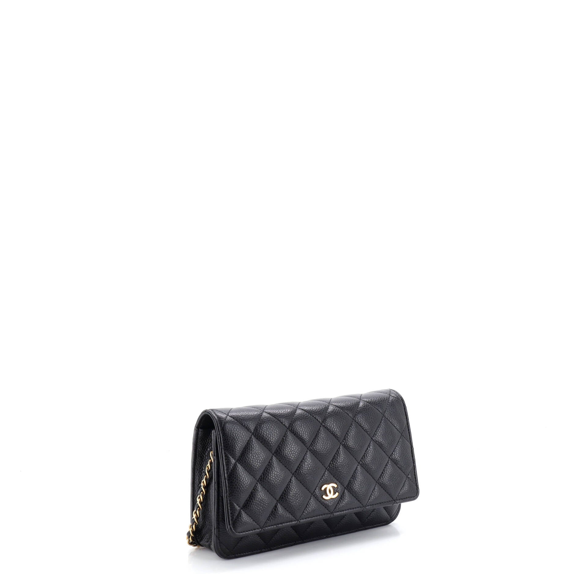 Pre Owned Chanel Wallet on Chain Quilted Caviar