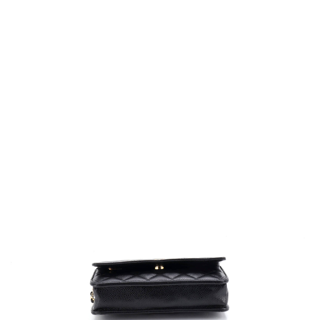 Pre Owned Chanel Wallet on Chain Quilted Caviar
