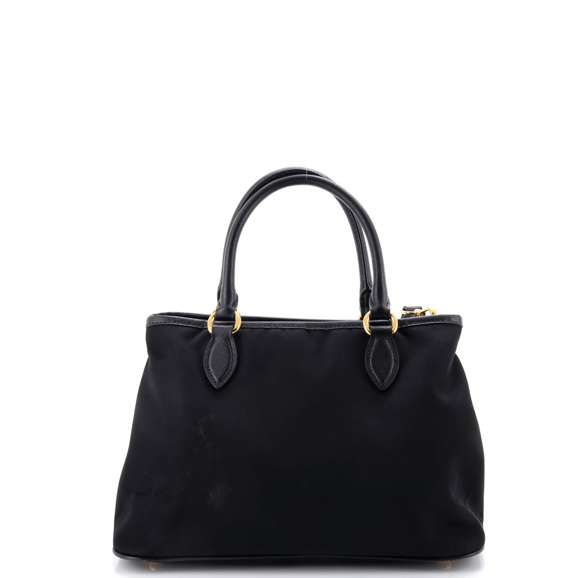 Pre Owned Prada Convertible Open Tote Tessuto Small
