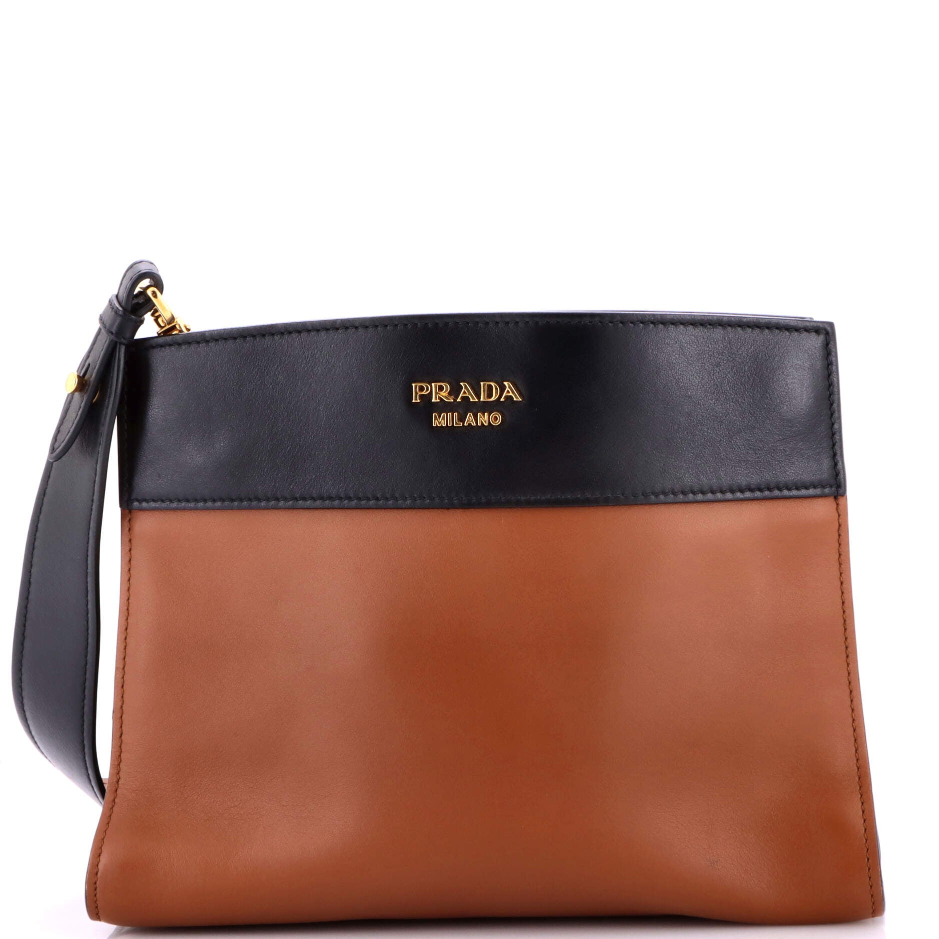 Pre Owned Prada Bibliotheque Shoulder Bag City Calfskin Small