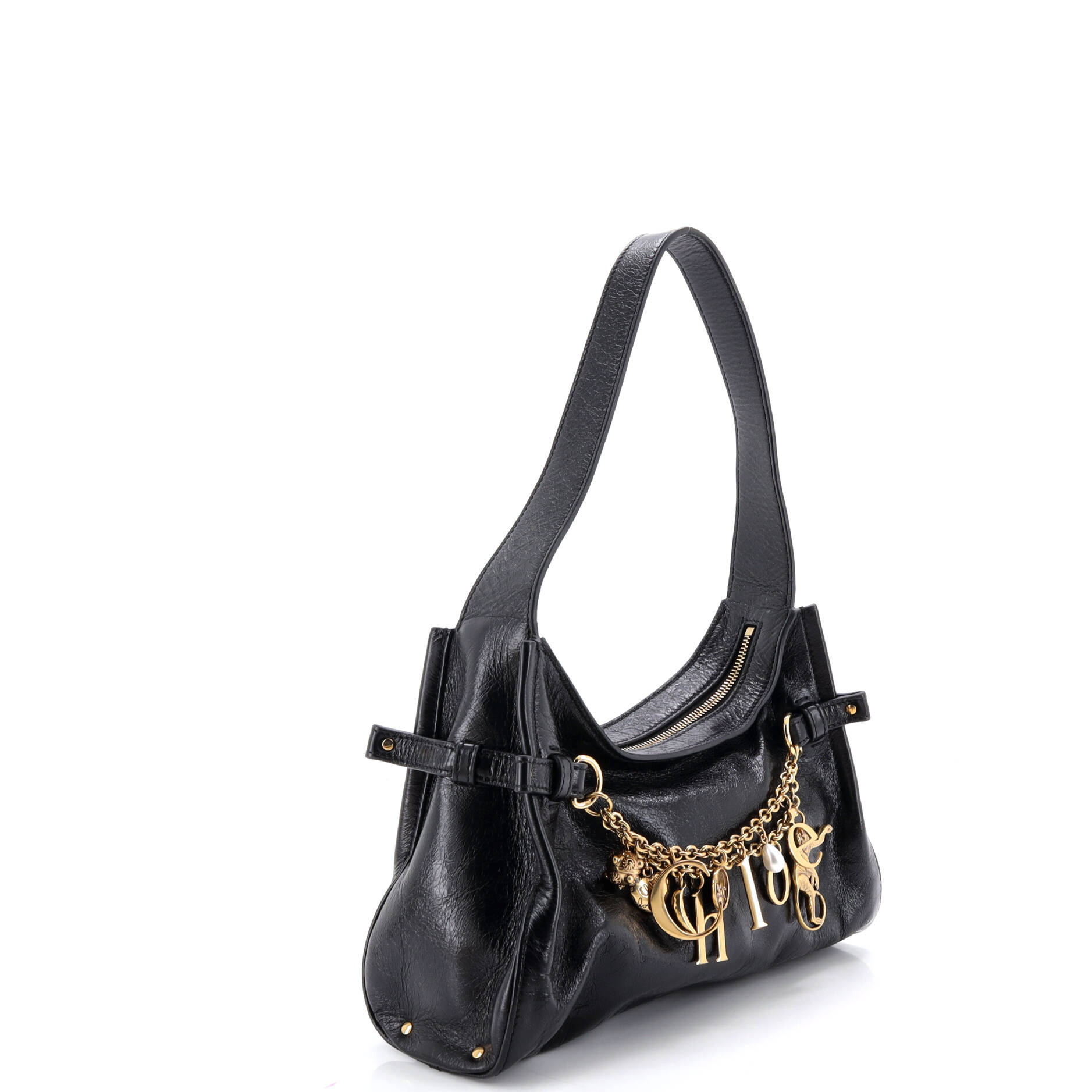 Pre Owned Chloe Charms Hobo Leather