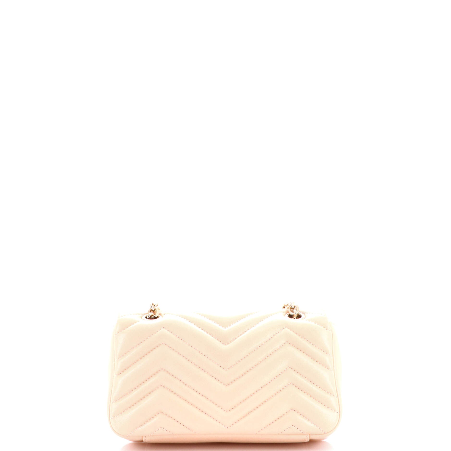 Pre Owned Gucci GG Marmont Flap Bag Matelasse Leather Mini