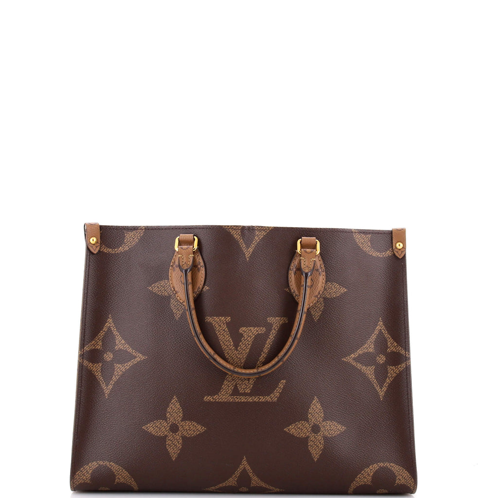 Pre Owned Louis Vuitton OnTheGo Tote Reverse Monogram Giant MM