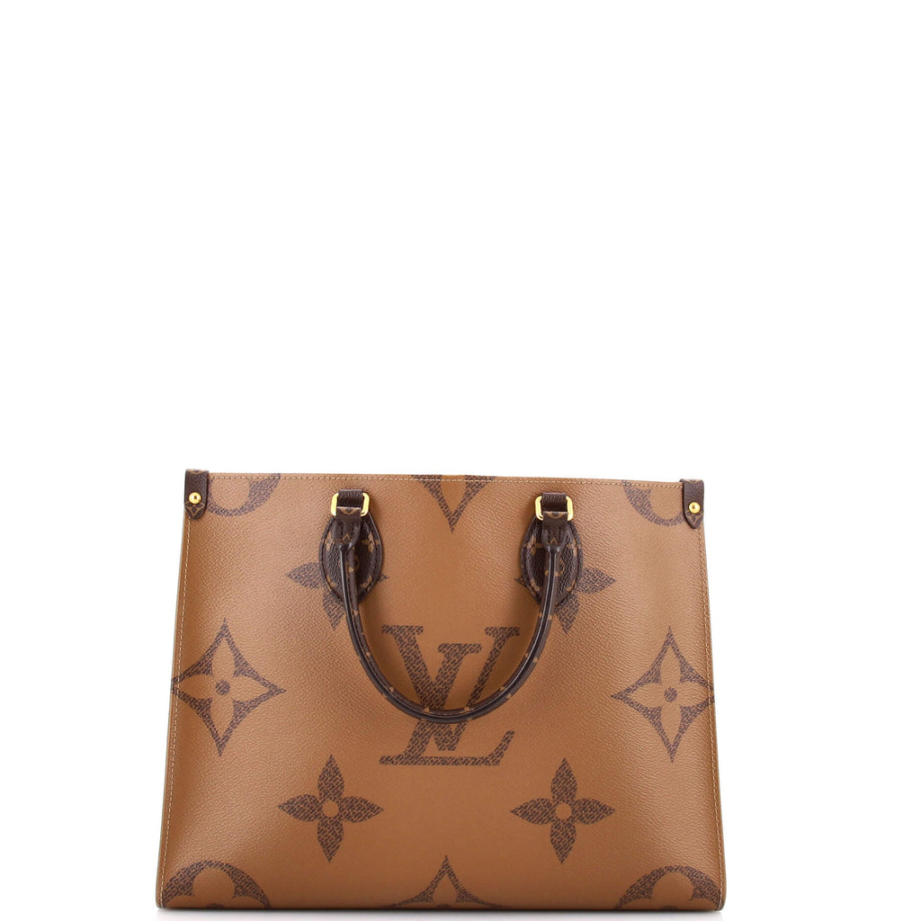 Pre Owned Louis Vuitton OnTheGo Tote Reverse Monogram Giant MM