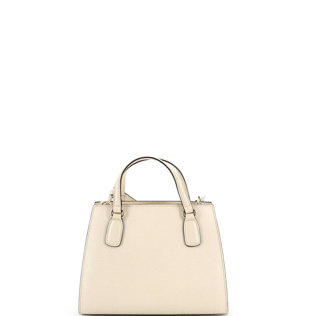Pre Owned Gucci Soho Convertible Top Handle Satchel Leather Small