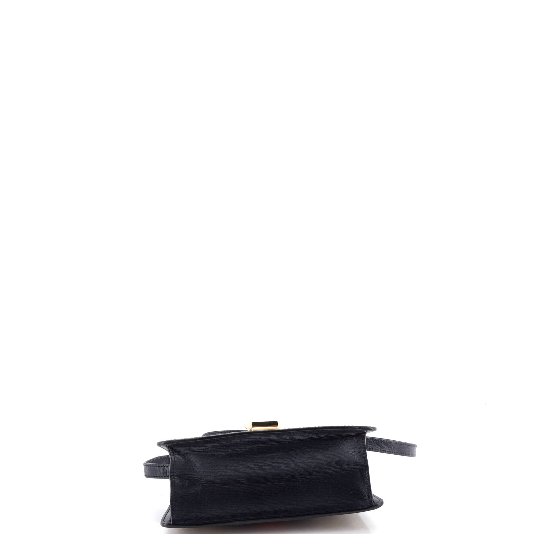 Pre Owned Gucci Sylvie Top Handle Bag Printed Leather Mini