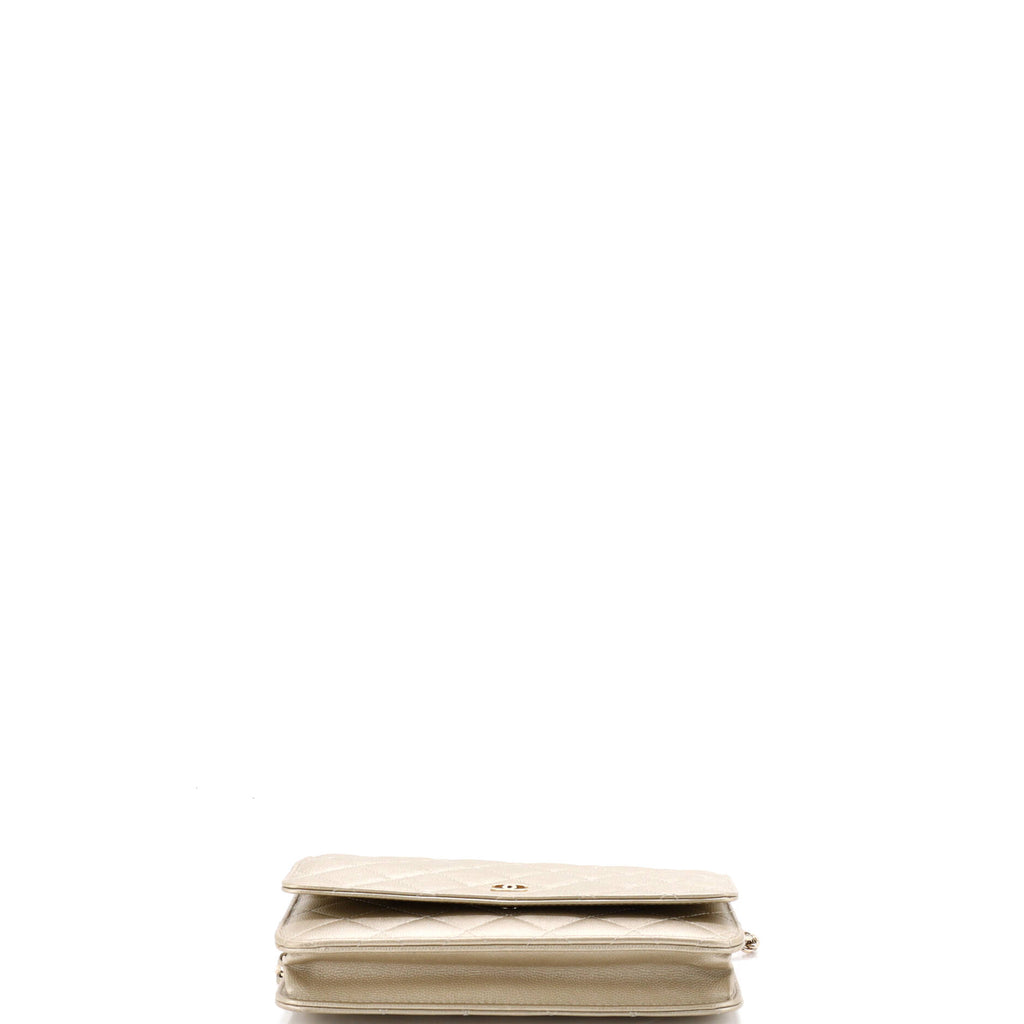 Pre Owned Chanel Wallet on Chain Quilted Caviar