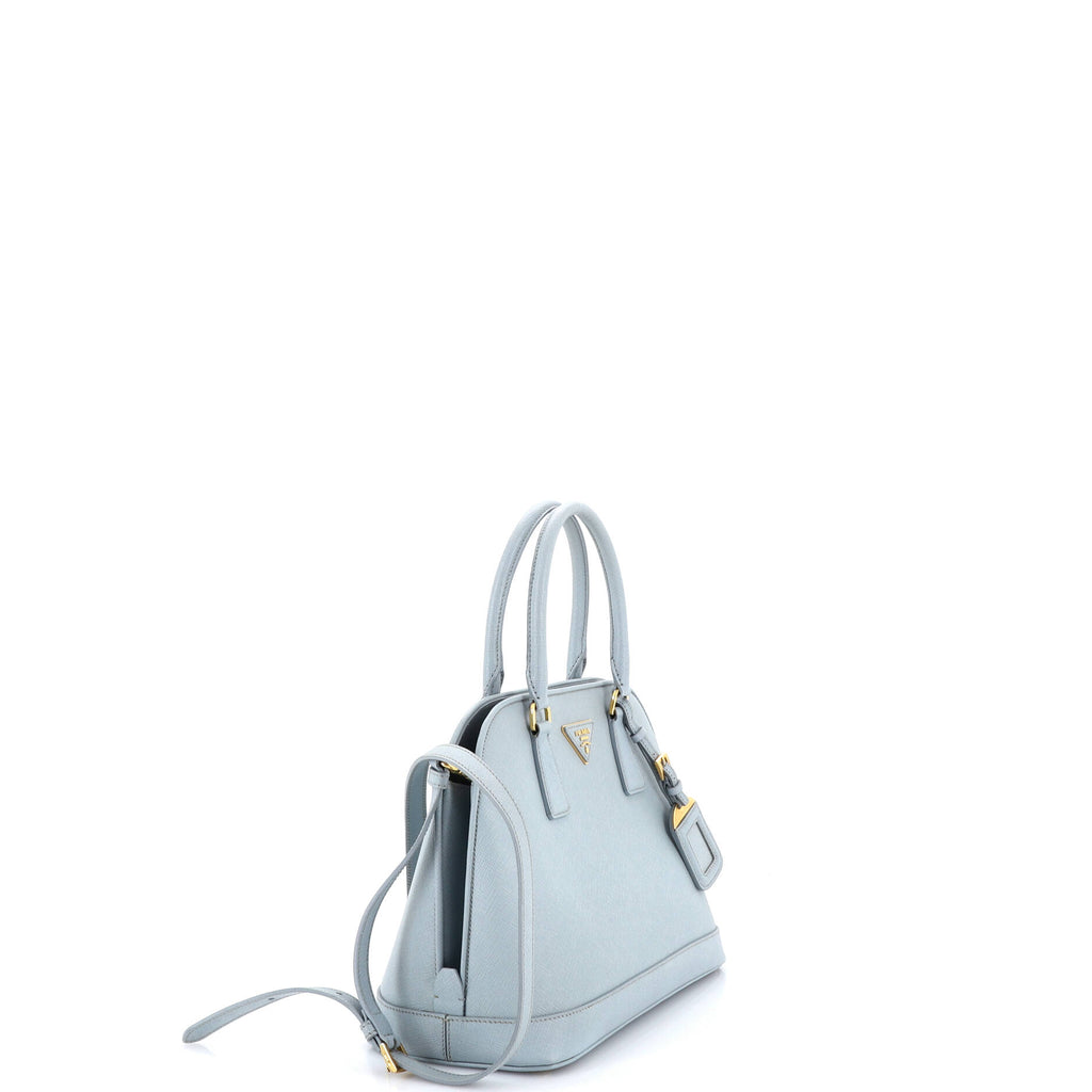 Pre Owned Prada Open Promenade Bag Saffiano Leather Medium