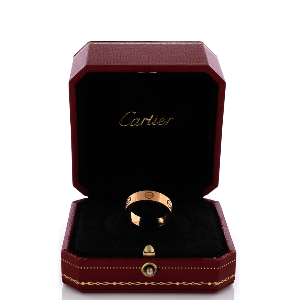 Pre Owned Cartier Love Band Ring 18K Rose Gold