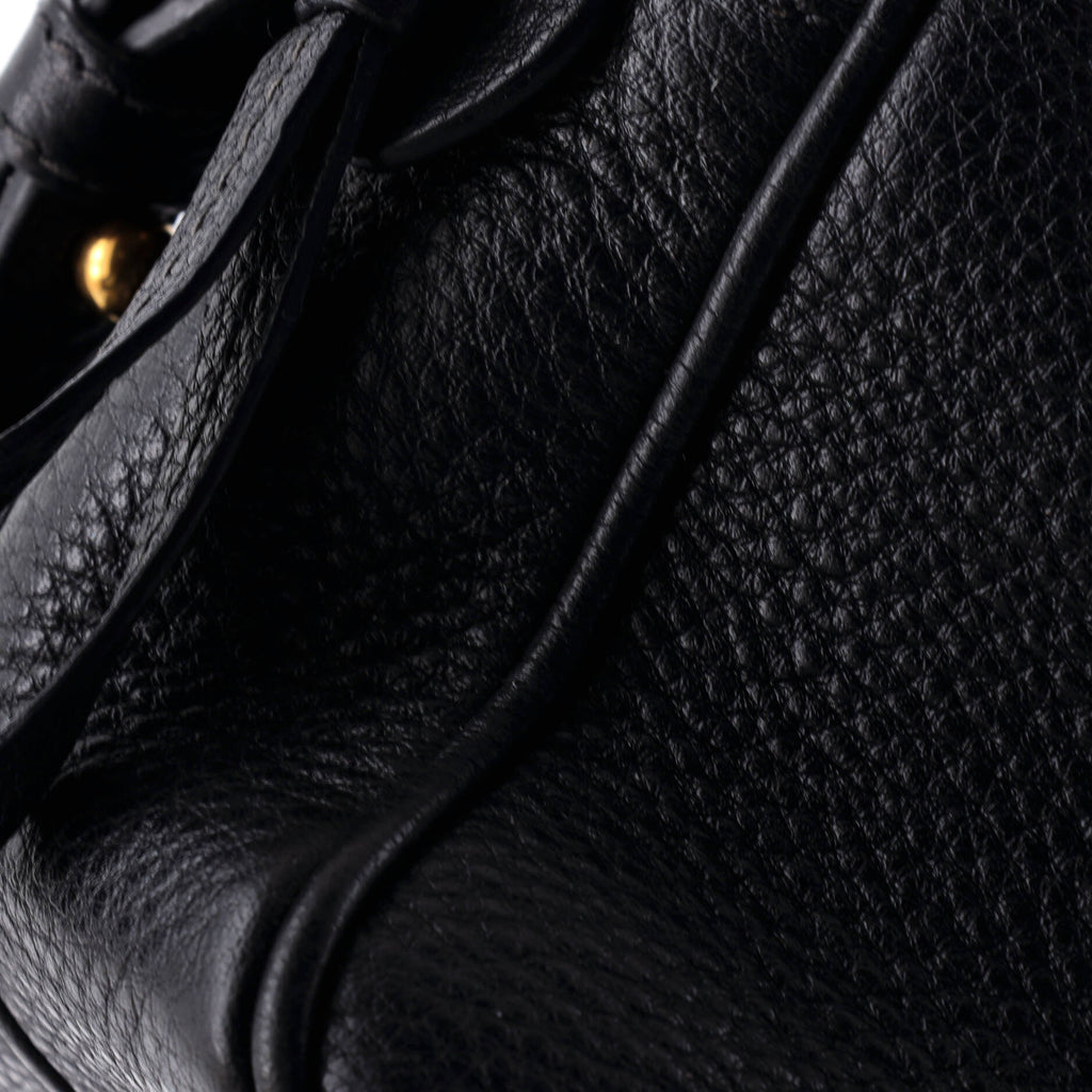 Pre Owned Prada Dual Strap Double Zip Camera Bag Vitello Daino