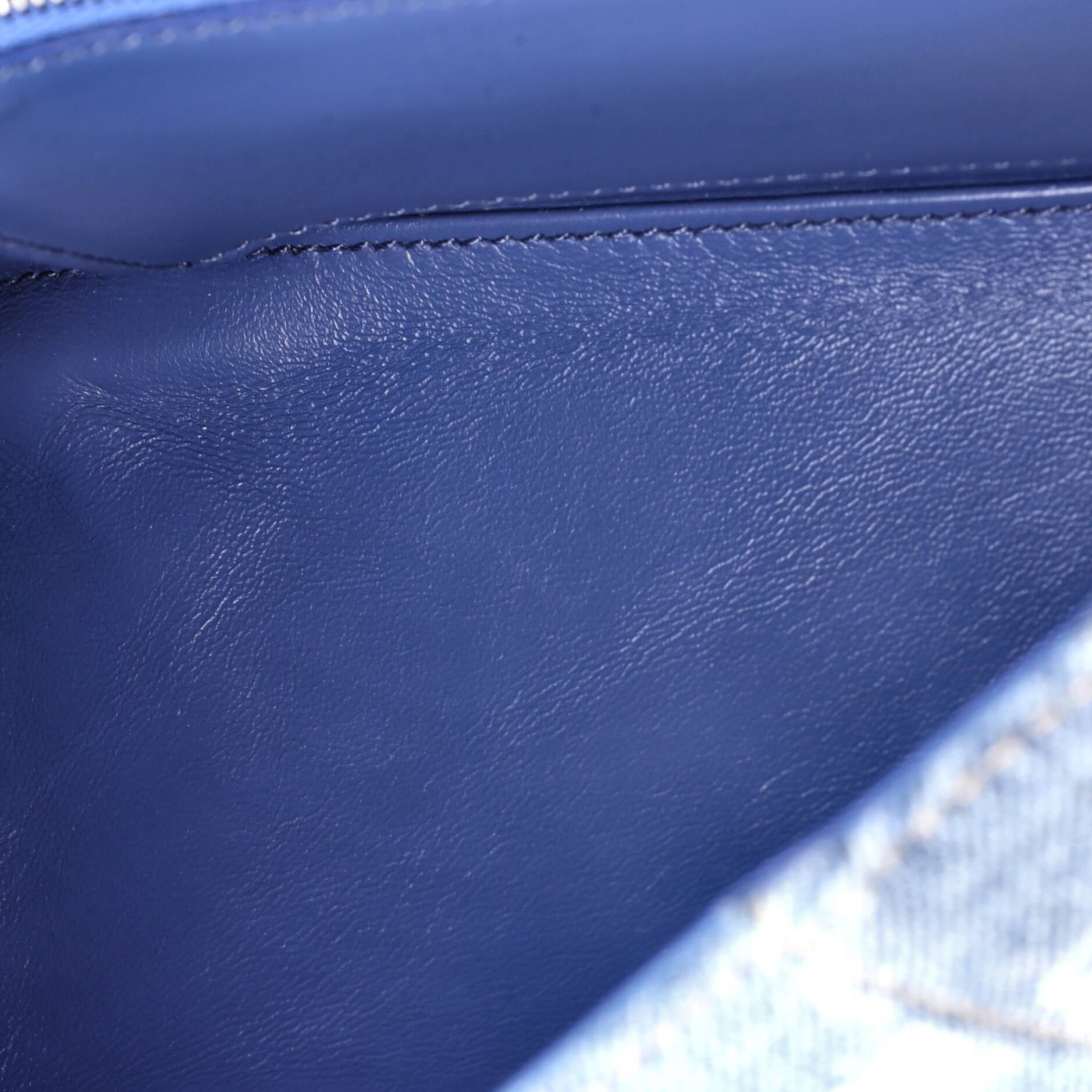 Pre Owned Balenciaga Hourglass Top Handle Bag Denim Small