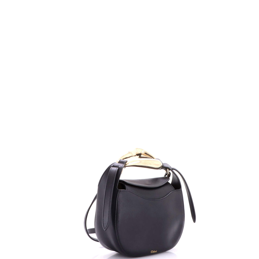 Pre Owned Chloe Kiss Purse Bag Leather Small