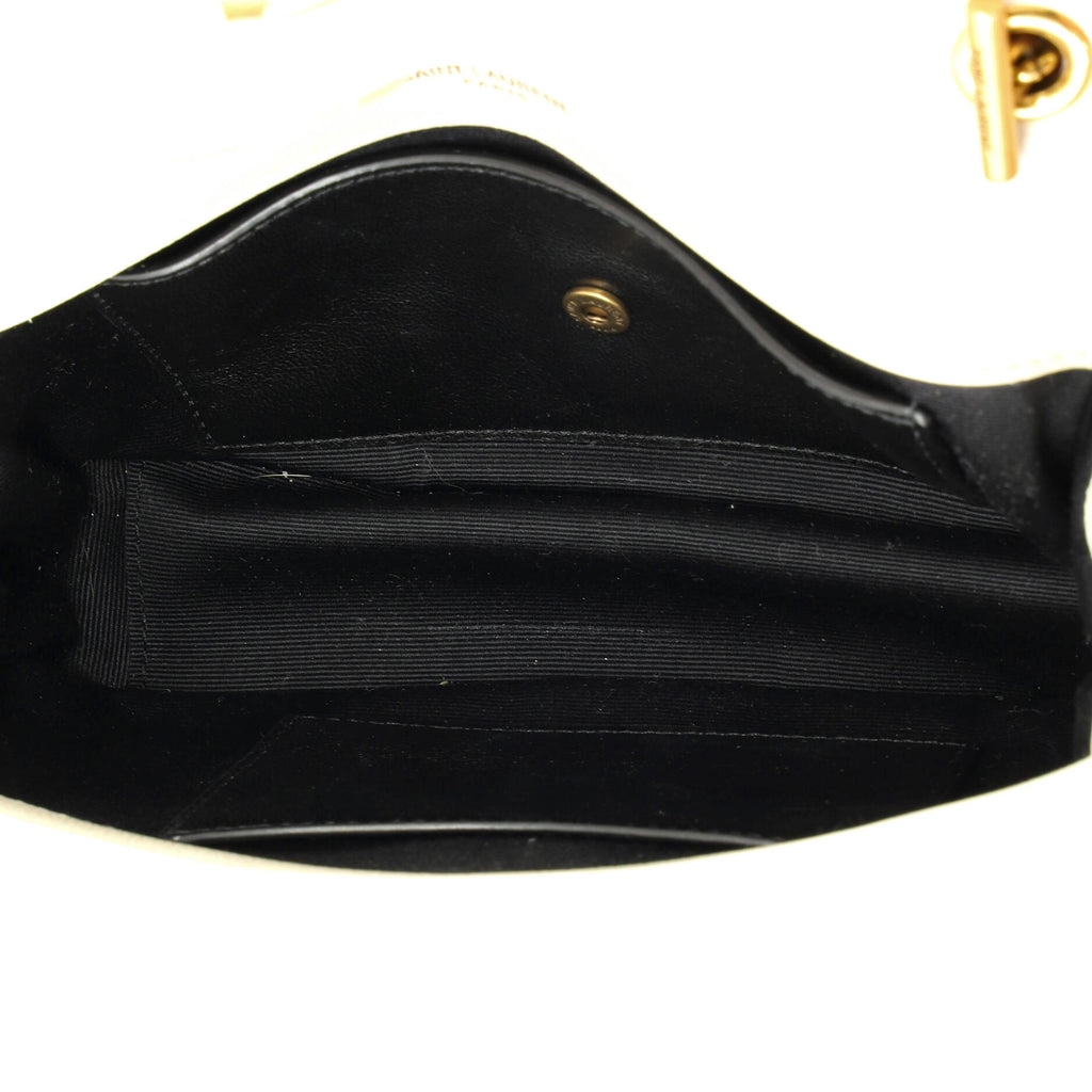 Pre Owned Saint Laurent Loulou NM Shoulder Bag Matelasse Chevron Leather Mini