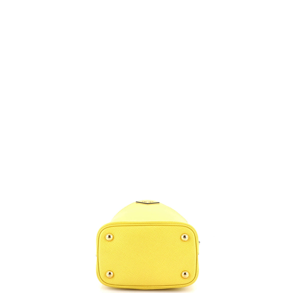 Pre Owned Prada Panier Bucket Bag Saffiano Leather Small