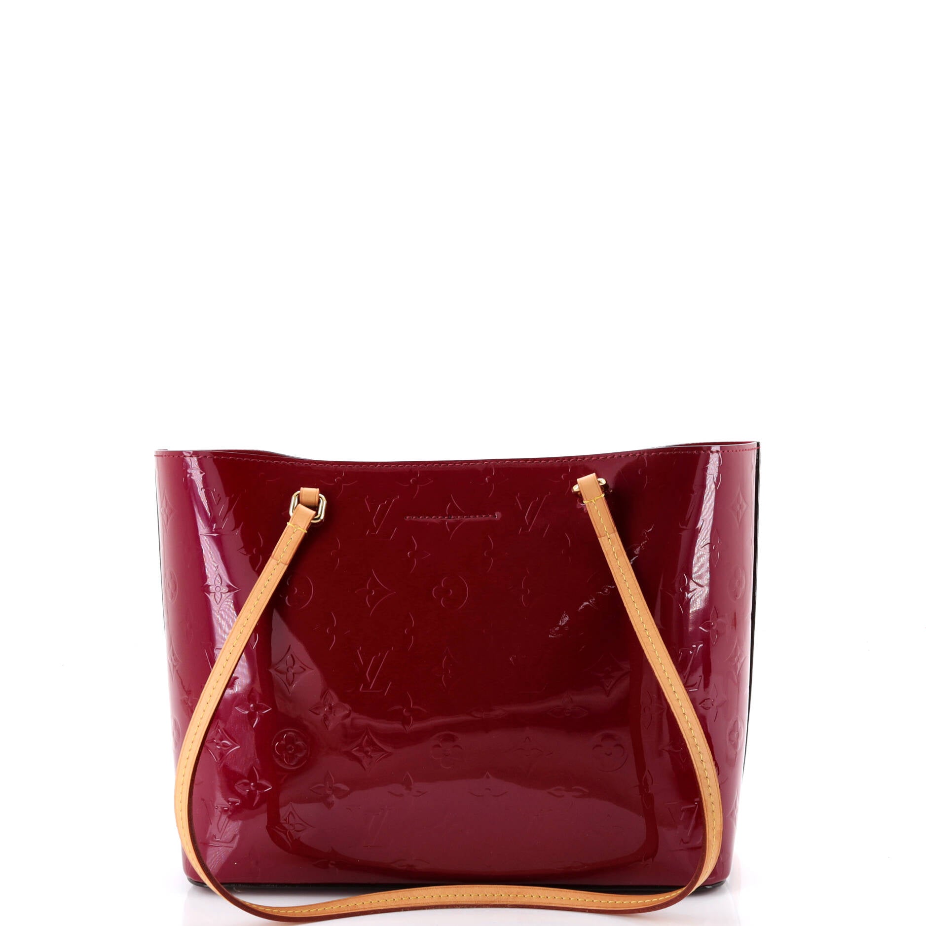 Pre Owned Louis Vuitton Long Beach Tote Monogram Vernis PM