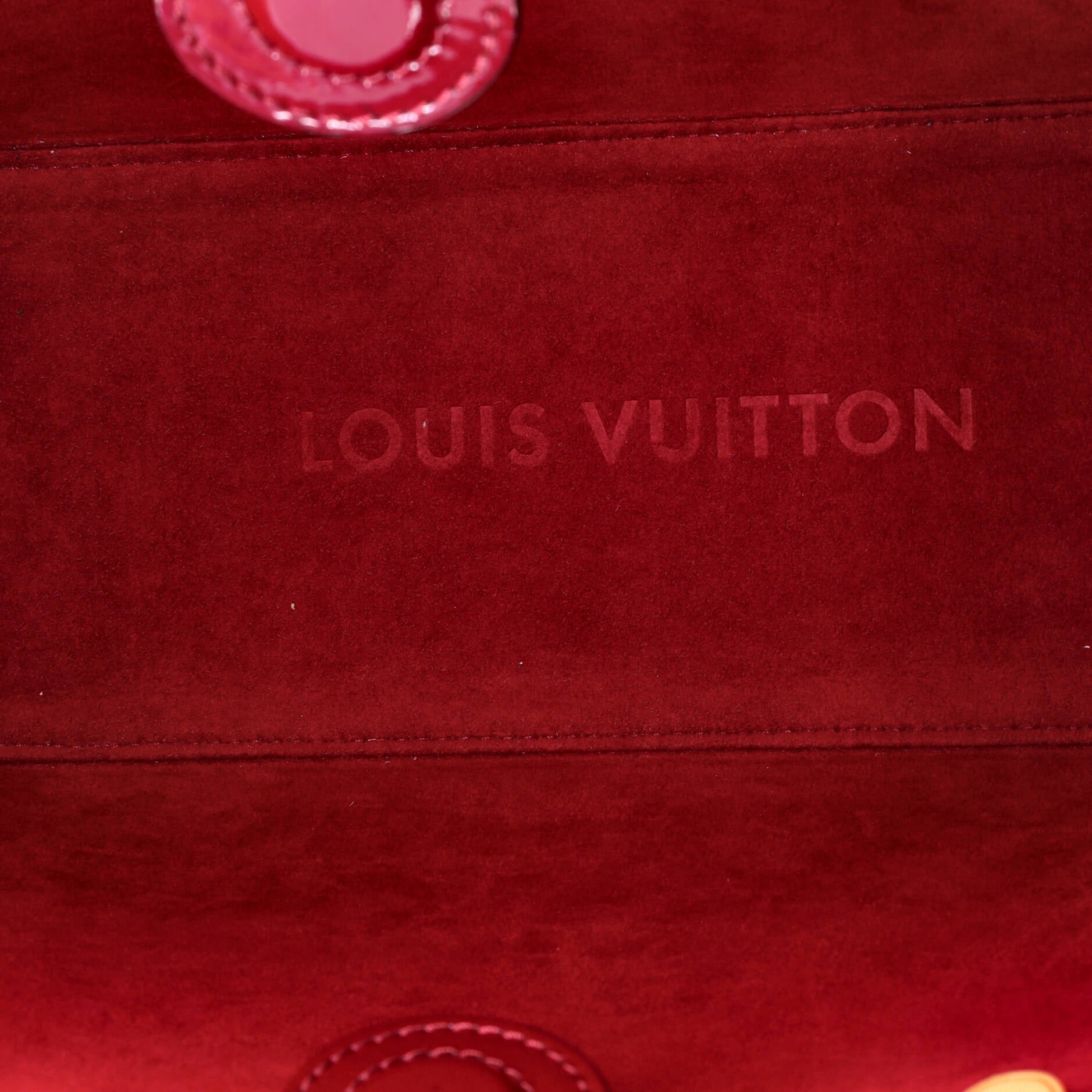 Pre Owned Louis Vuitton Long Beach Tote Monogram Vernis PM