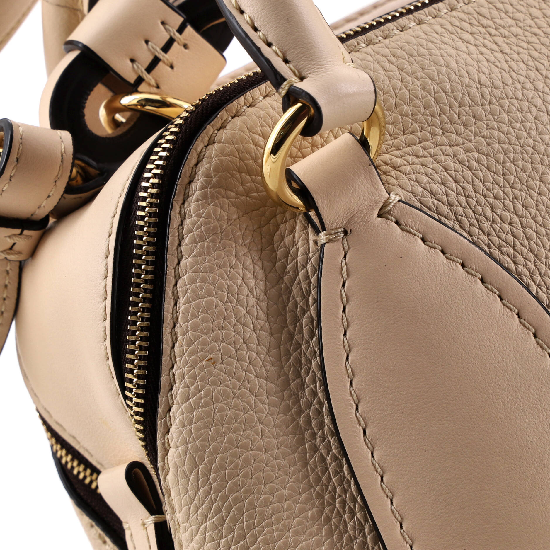 Pre Owned Chloe Daria Bag Leather Small