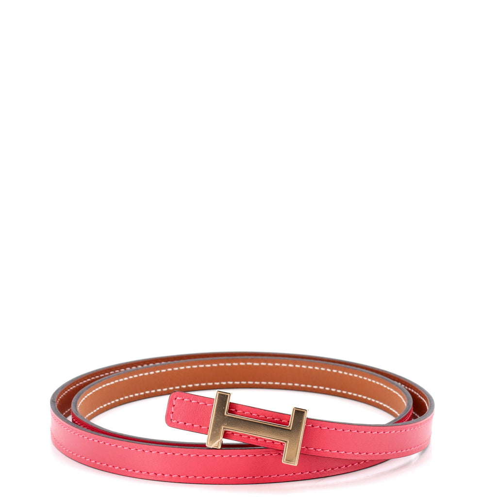 Pre Owned Hermes Focus Reversible Belt Leather Thin