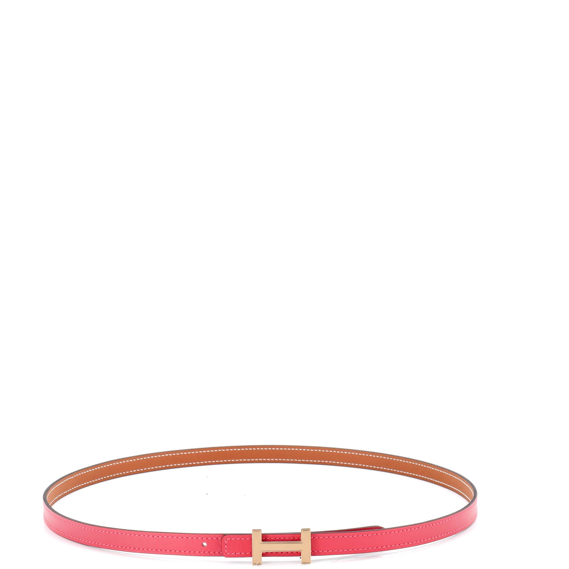 Pre Owned Hermes Focus Reversible Belt Leather Thin