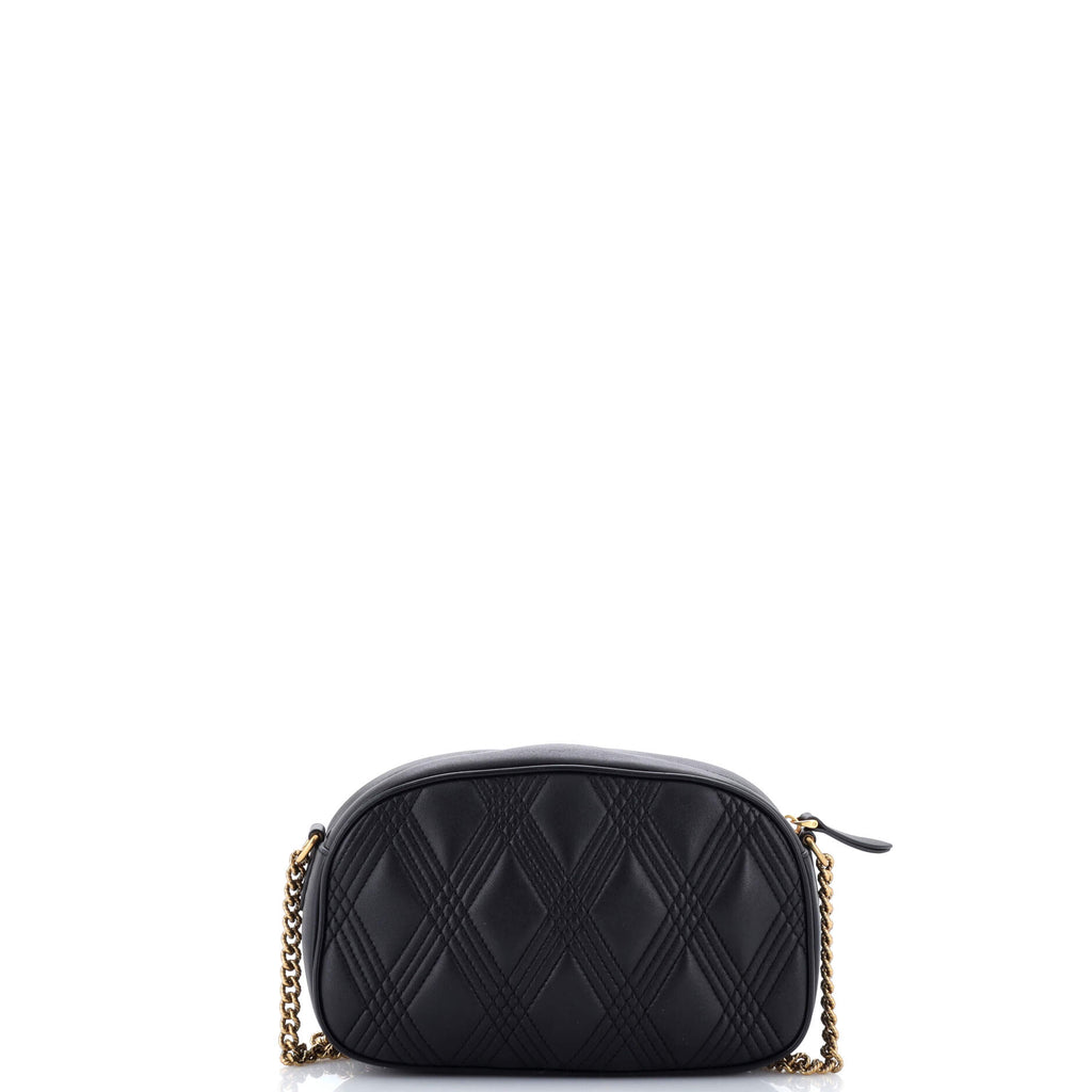 Pre Owned Valentino Garavani Quiltie 67 Camera Bag Quilted Leather Small