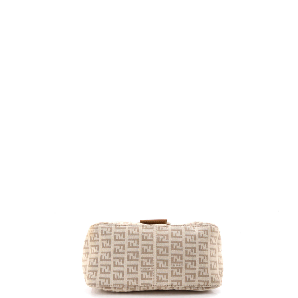 Pre Owned Fendi Mama Forever Bag Zucchino Canvas Mini