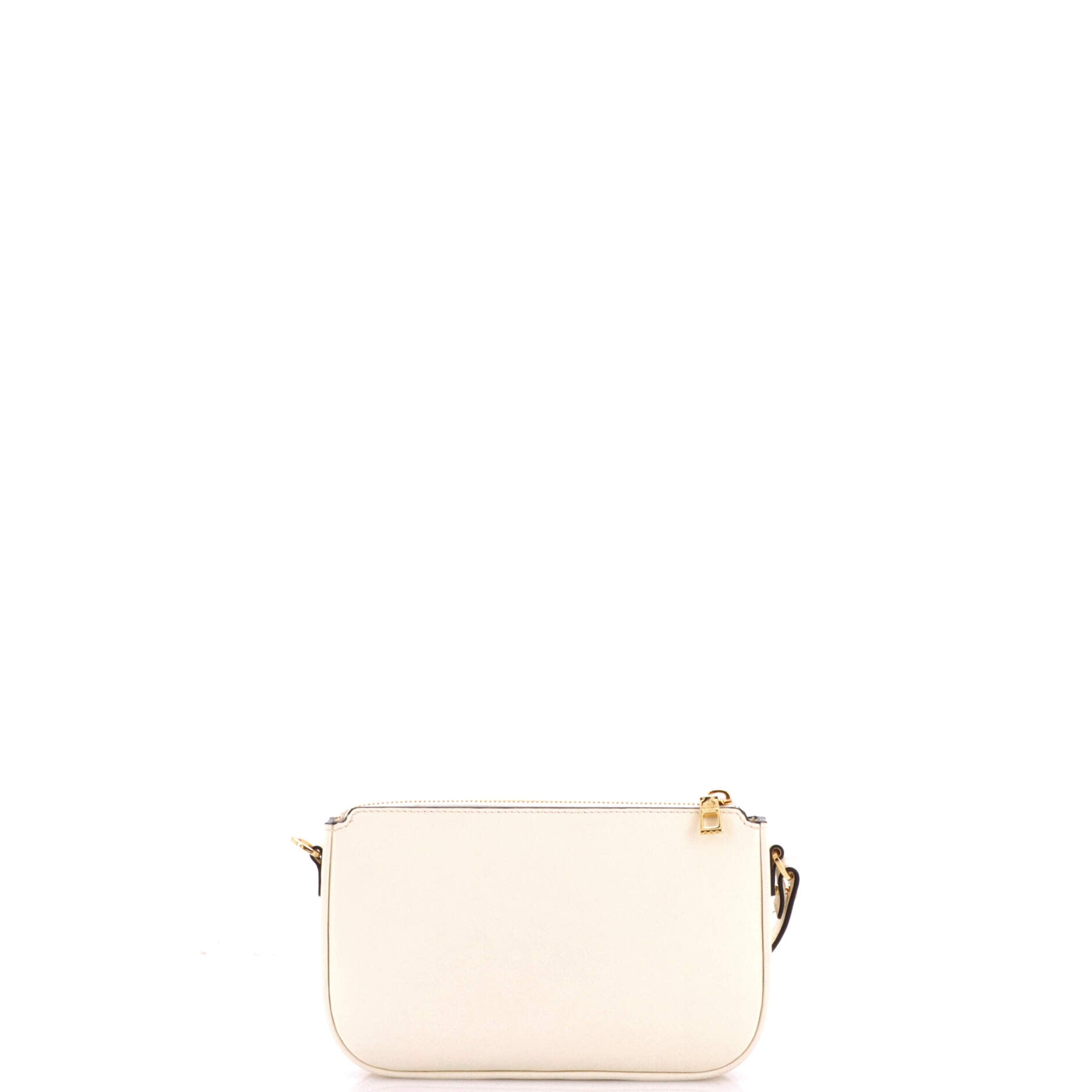 Pre Owned Valentino Garavani VLogo Convertible Crossbody Bag Leather Mini