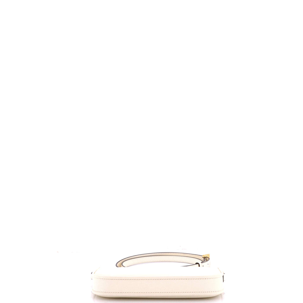 Pre Owned Valentino Garavani VLogo Convertible Crossbody Bag Leather Mini