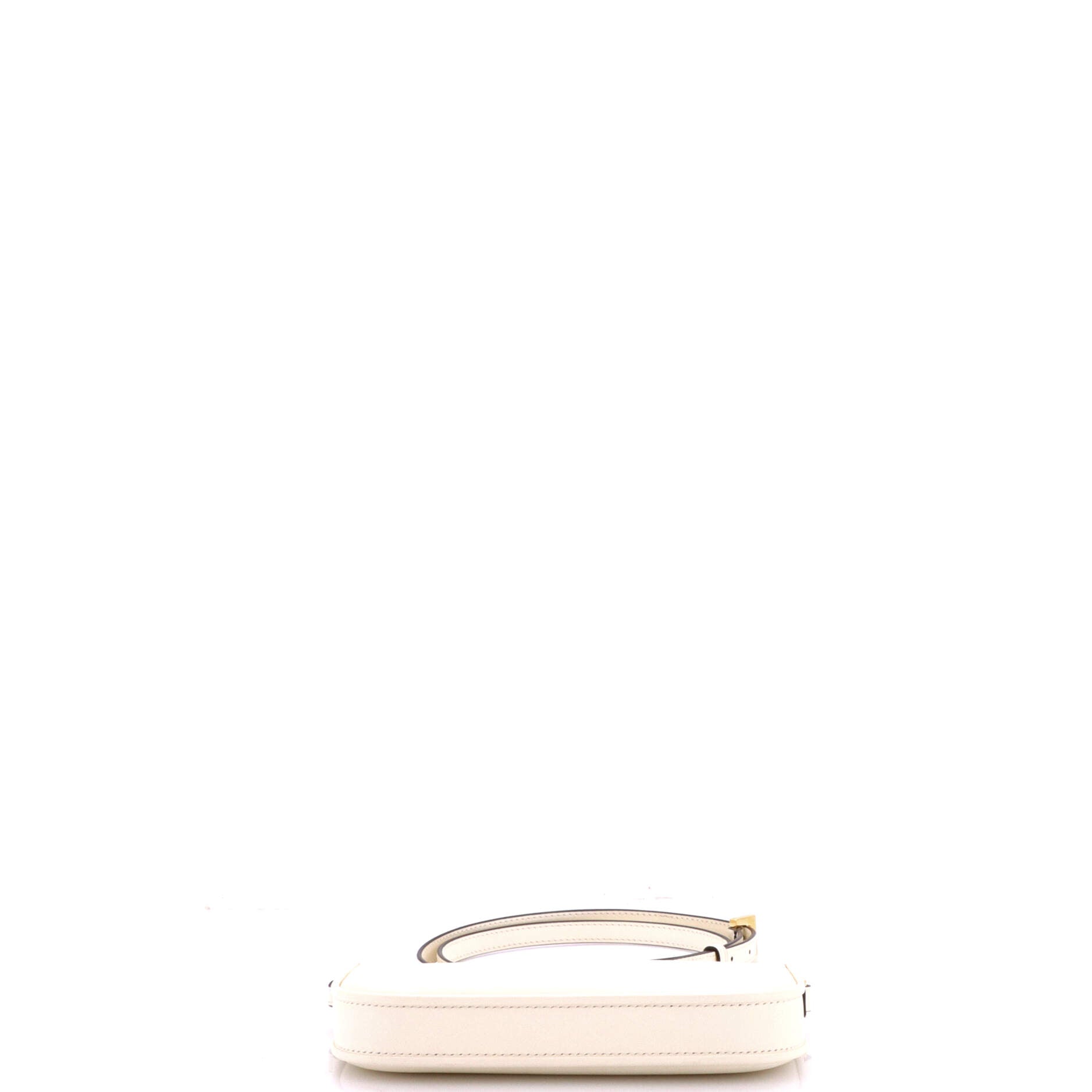 Pre Owned Valentino Garavani VLogo Convertible Crossbody Bag Leather Mini