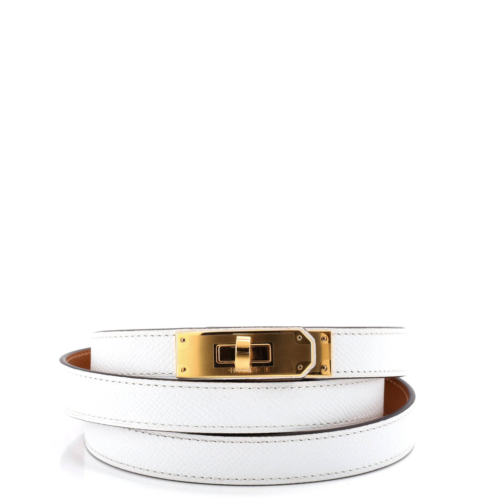 Pre Owned Hermes Kelly Belt Leather Thin