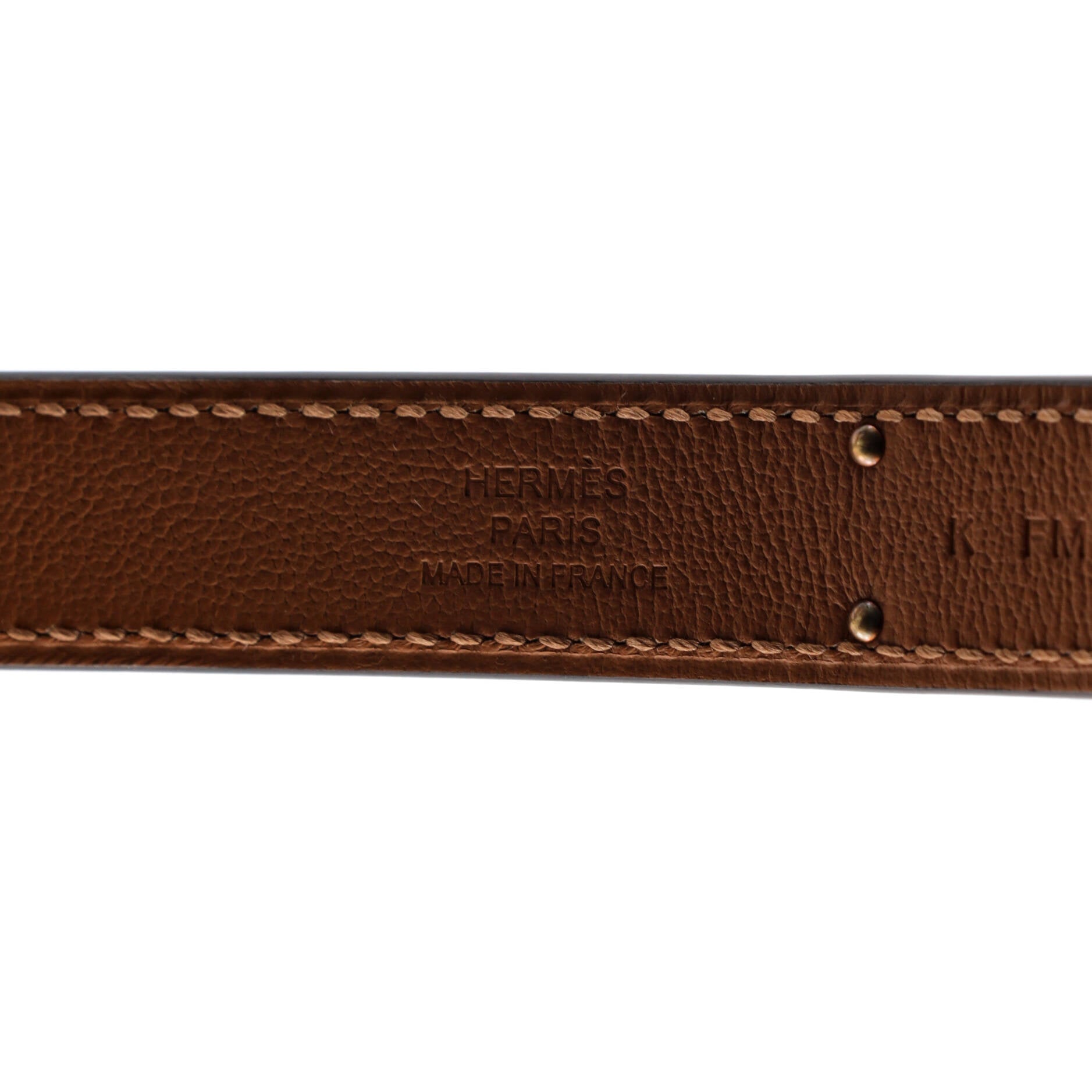 Pre Owned Hermes Kelly Belt Leather Thin