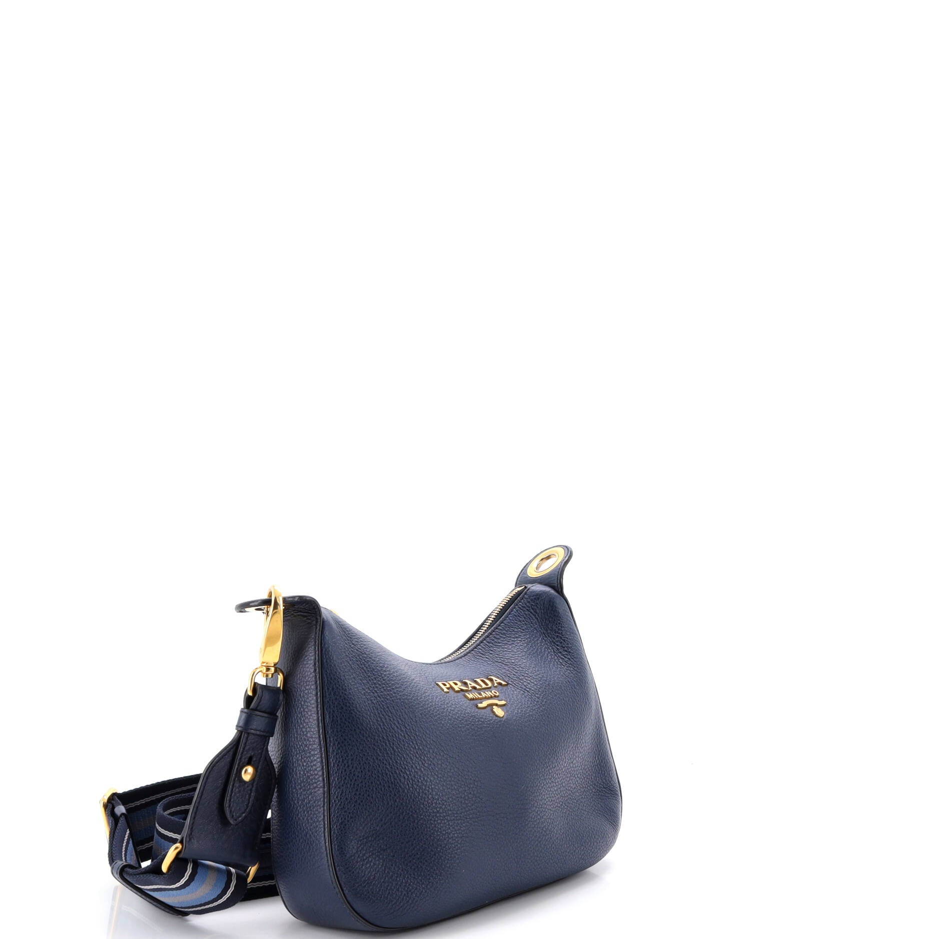 Pre Owned Prada Dual Strap Messenger Vitello Daino