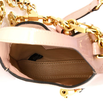 Pre Owned Gucci Jackie 1961 Chain Hobo Patent Mini