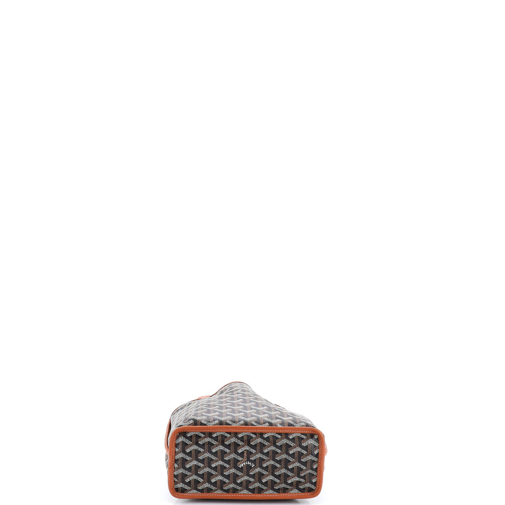 Pre Owned Goyard Anjou Reversible Tote Coated Canvas Mini