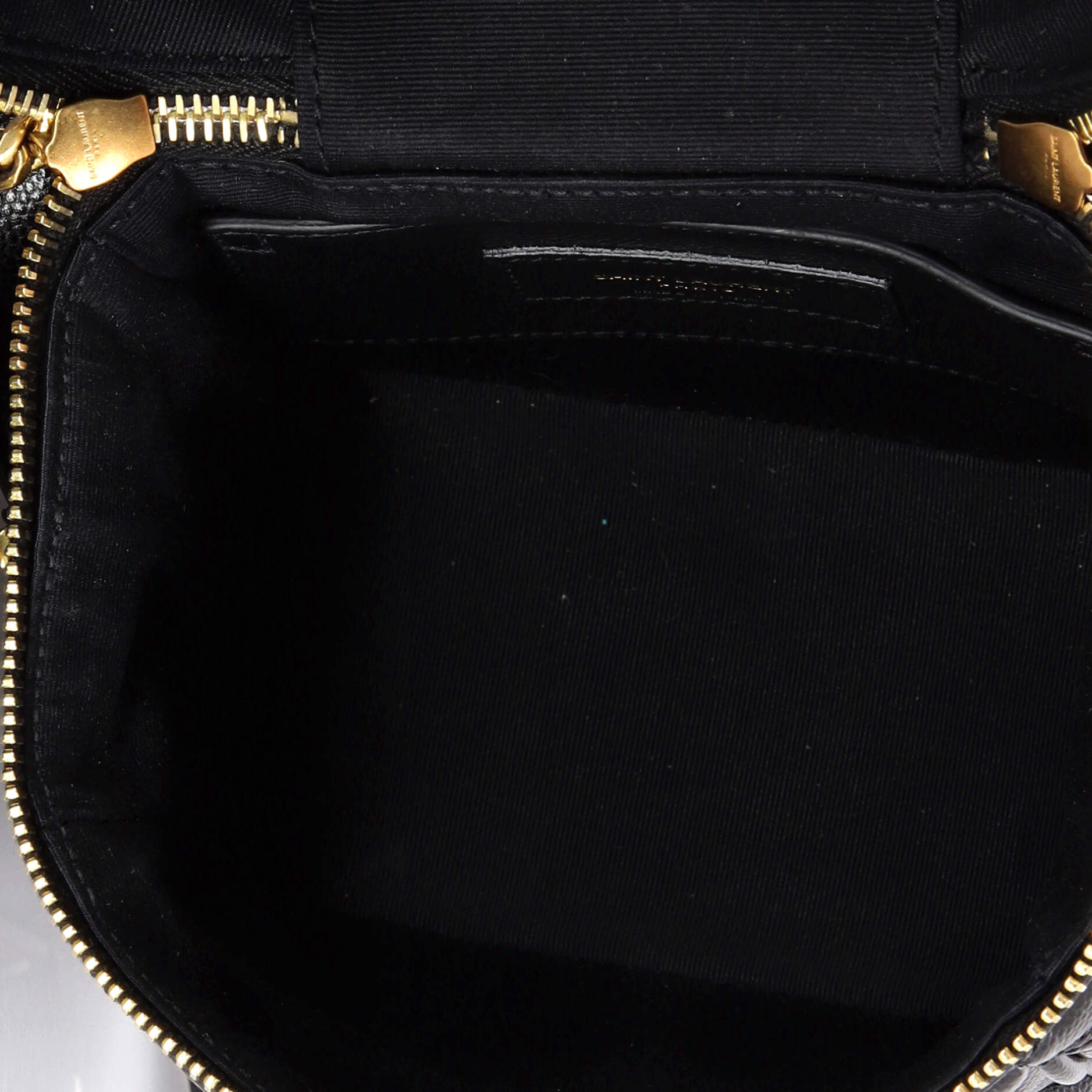 Pre Owned Saint Laurent 80's Vanity Bag Quilted Leather