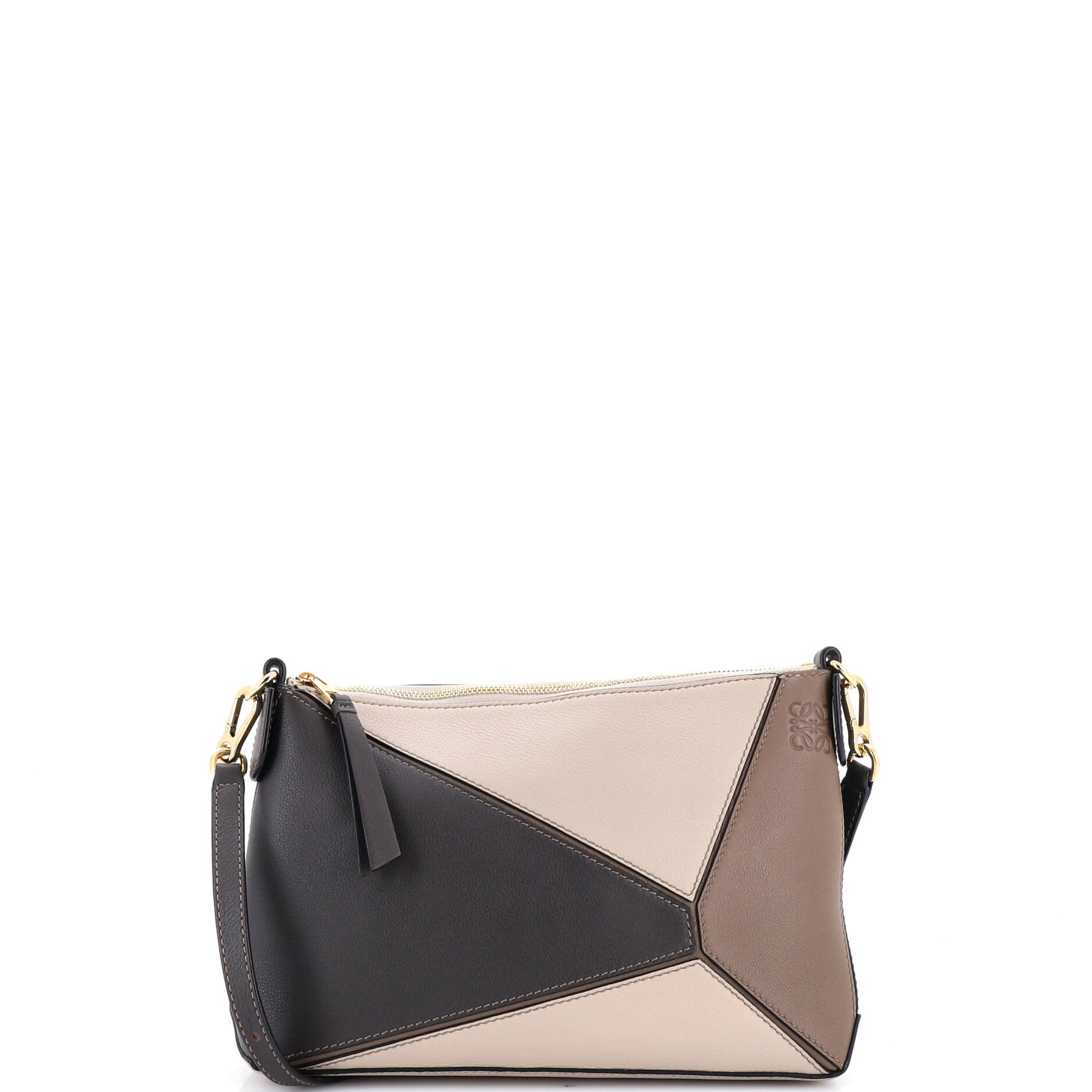 Pre Owned Loewe Puzzle Pochette Bag Leather Small